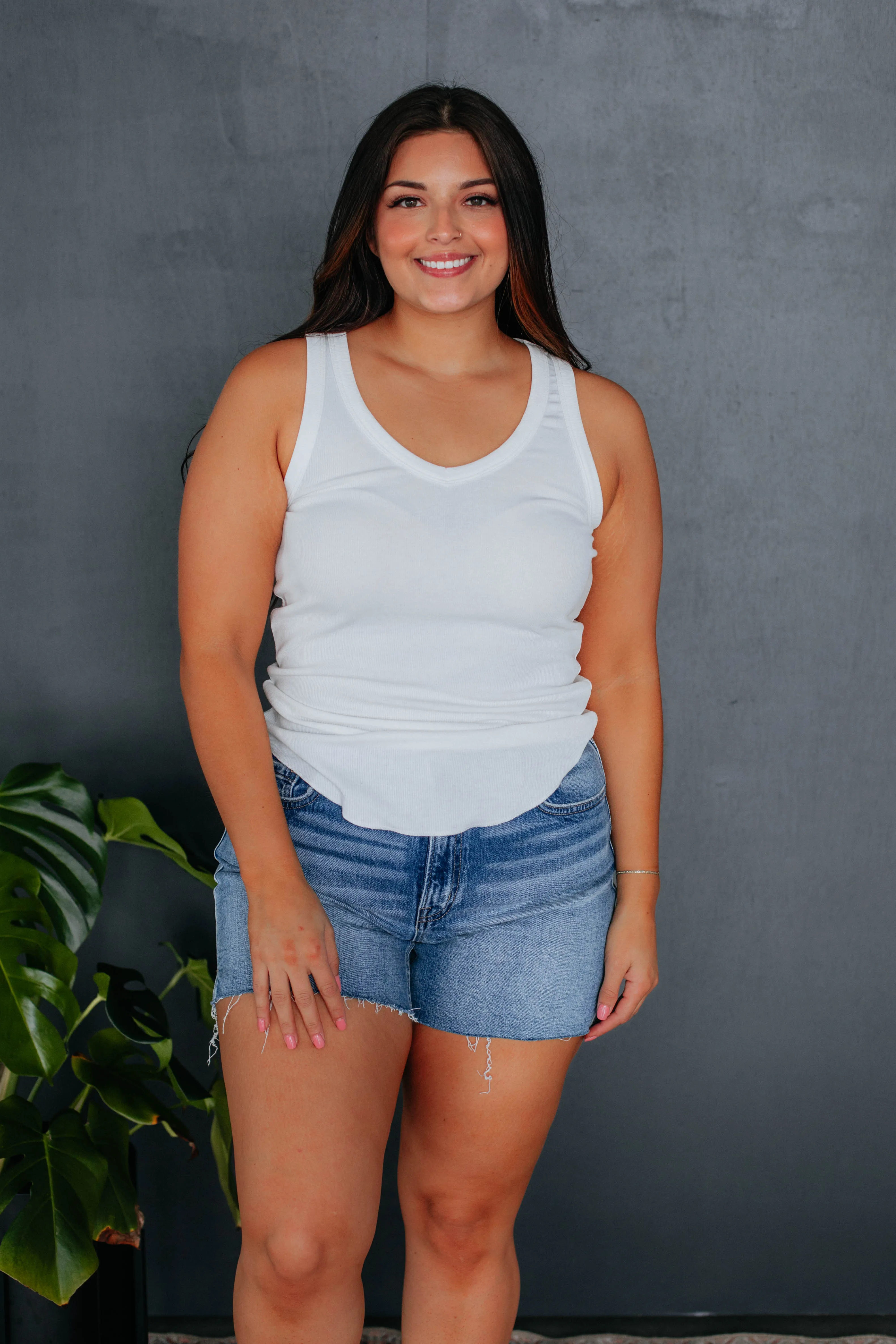 Pratt Ribbed Tank - Ivory sold by Wild Oak Boutique product image thumbnail 5