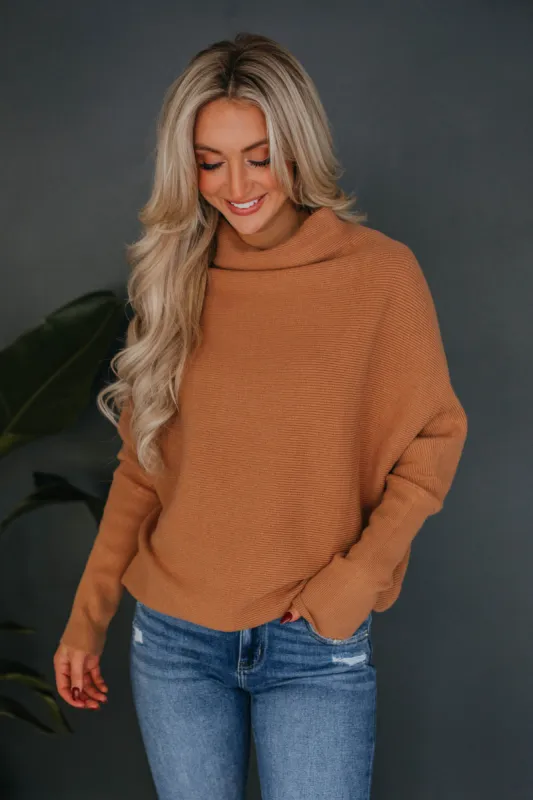Gretchen Dolman Sweater - Toast sold by Wild Oak Boutique