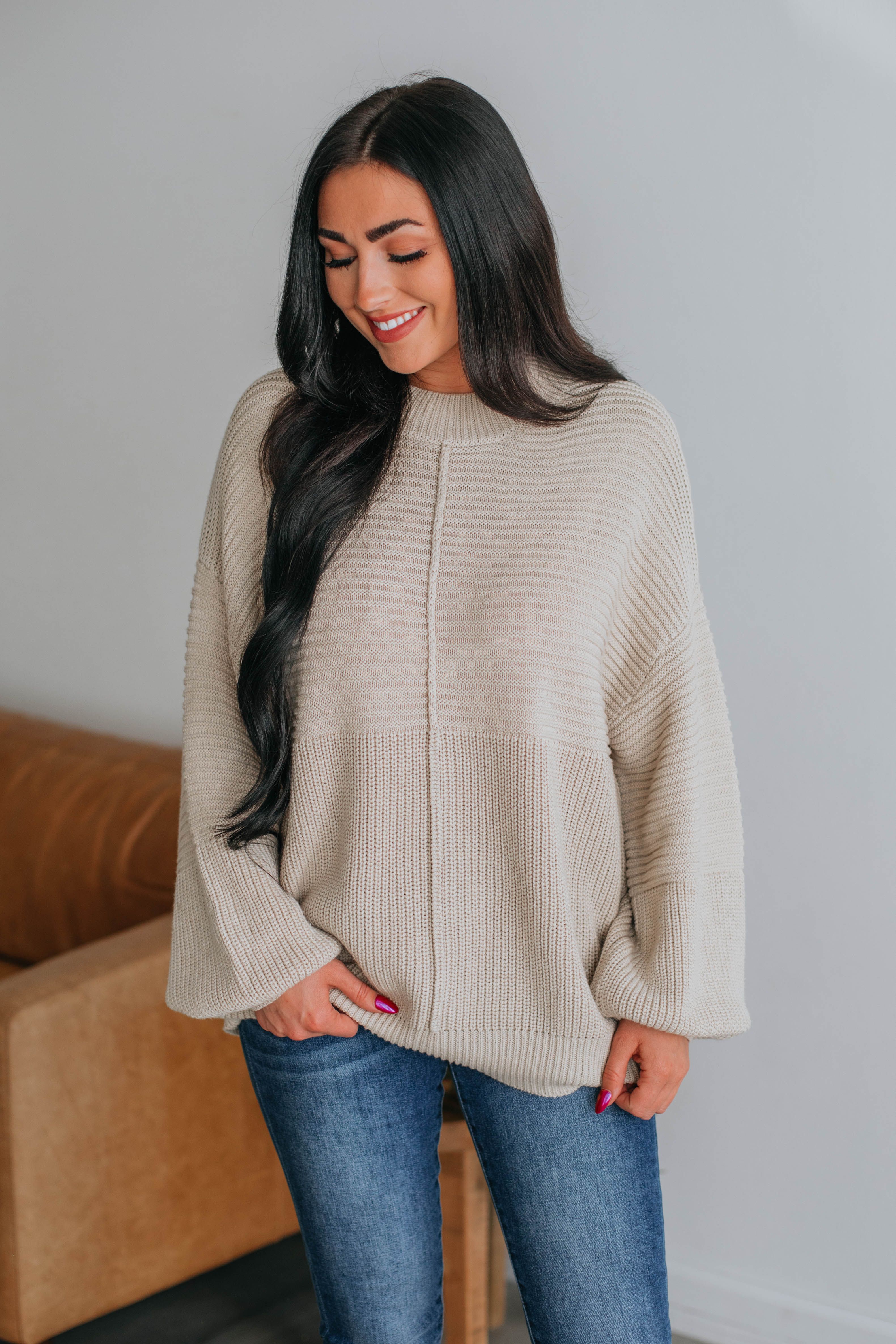 Lenore Ribbed Sweater sold by Wild Oak Boutique