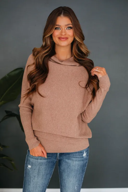 Gretchen Dolman Sweater - Latte sold by Wild Oak Boutique