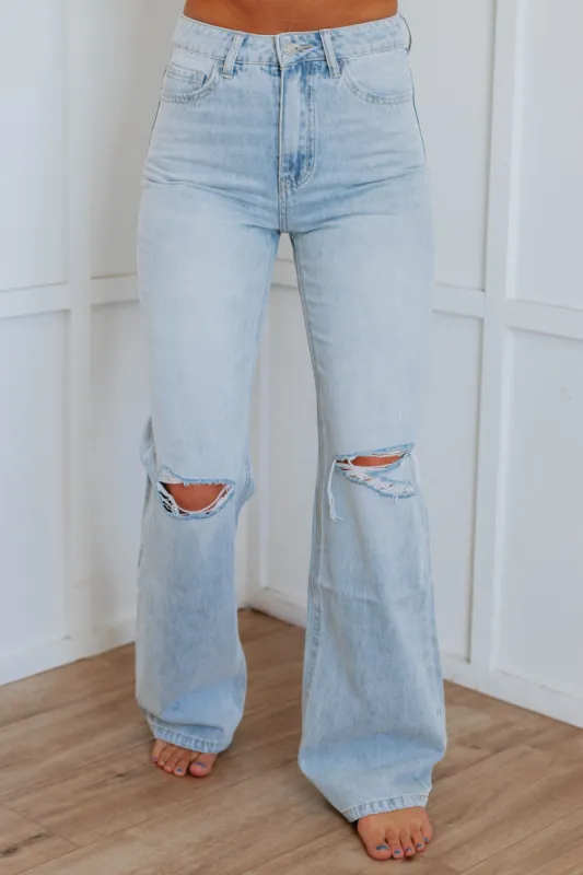 Leslie Vervet Jeans - Light Wash made by Wild Oak Boutique