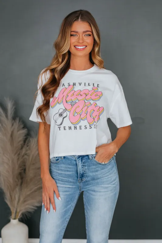 Music City Graphic Tee sold by Wild Oak Boutique