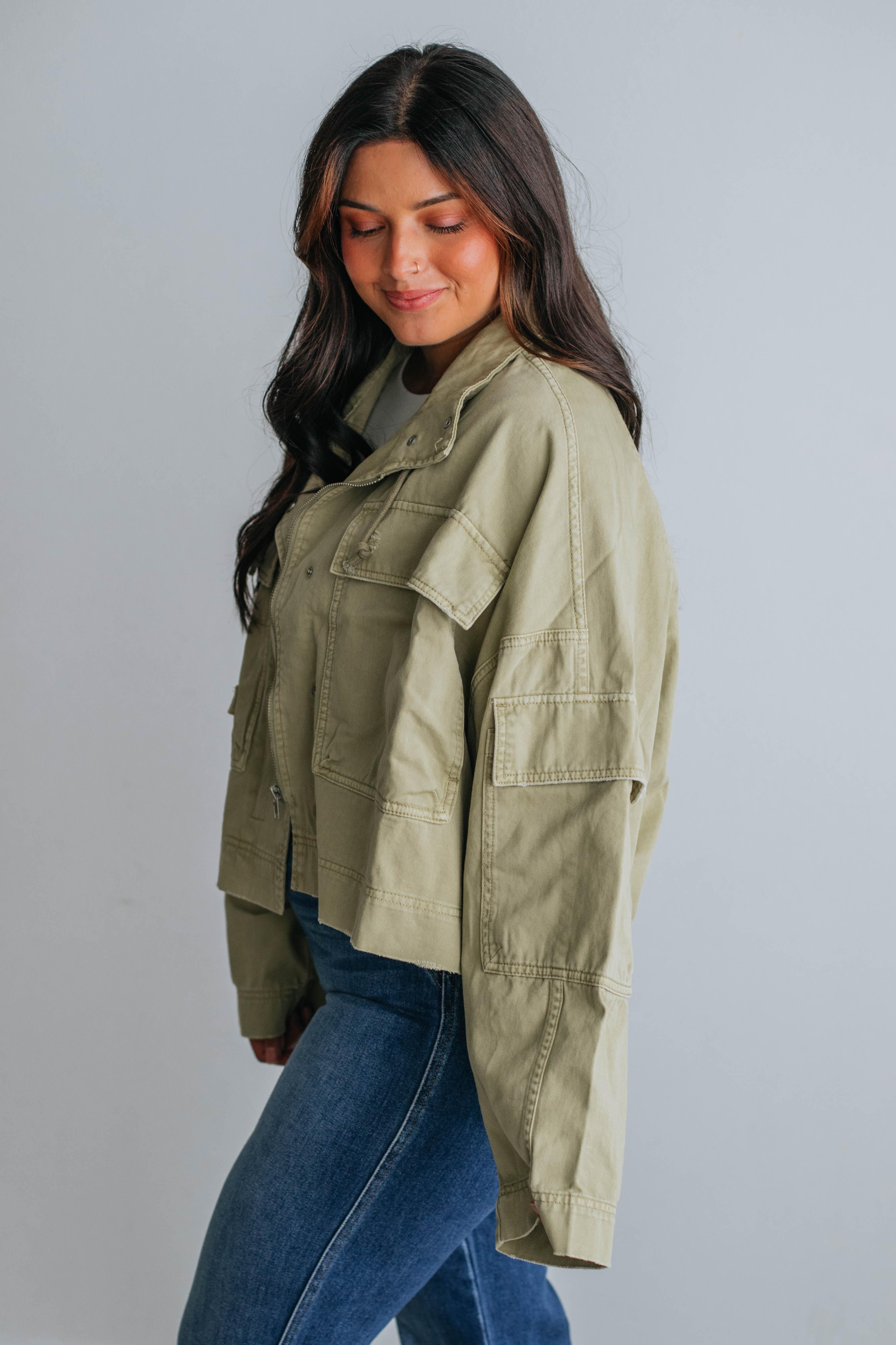 Ally Cropped Jacket sold by Wild Oak Boutique product image thumbnail 3