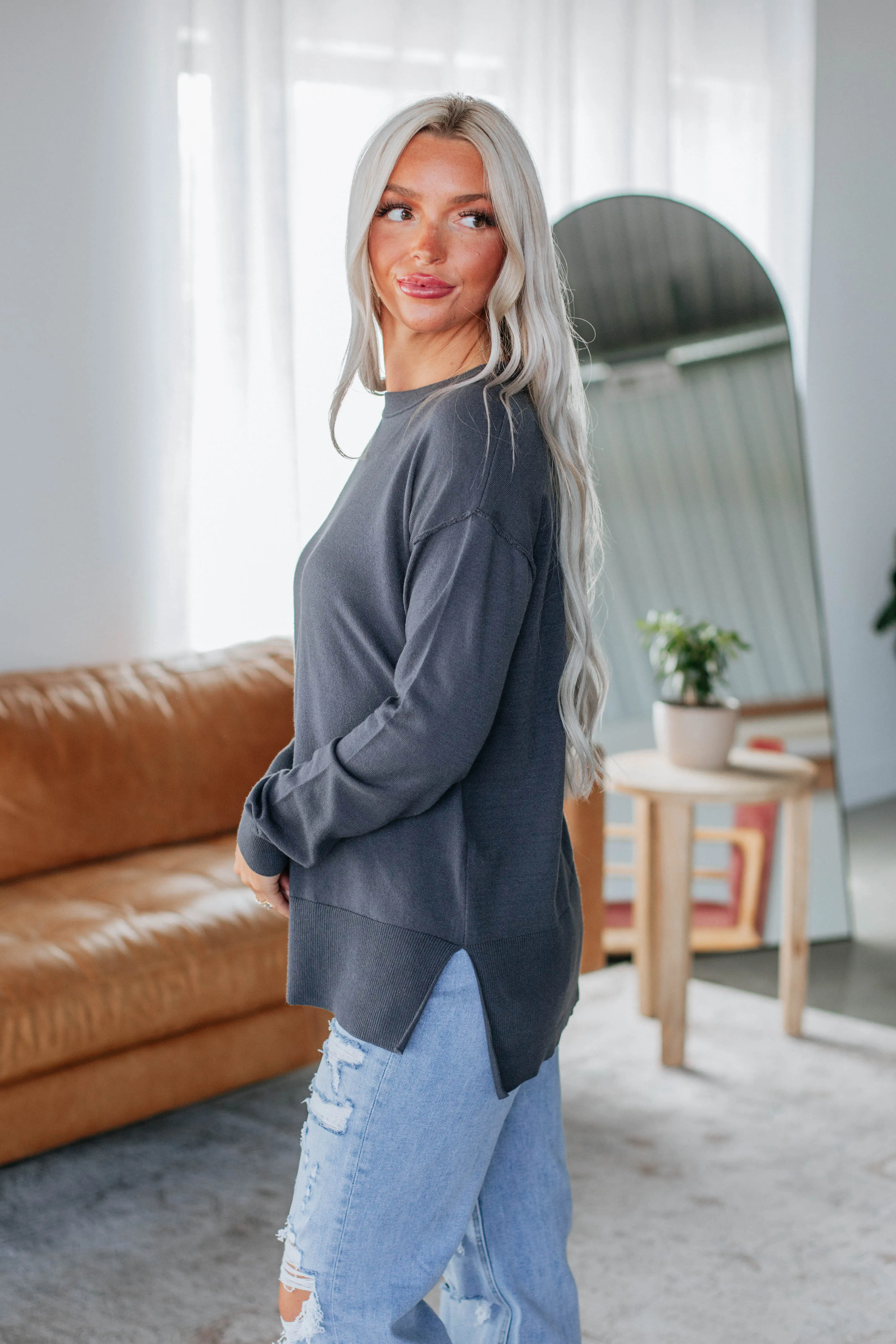 Kiersten Sweater - Midnight sold by Wild Oak Boutique product image thumbnail 3