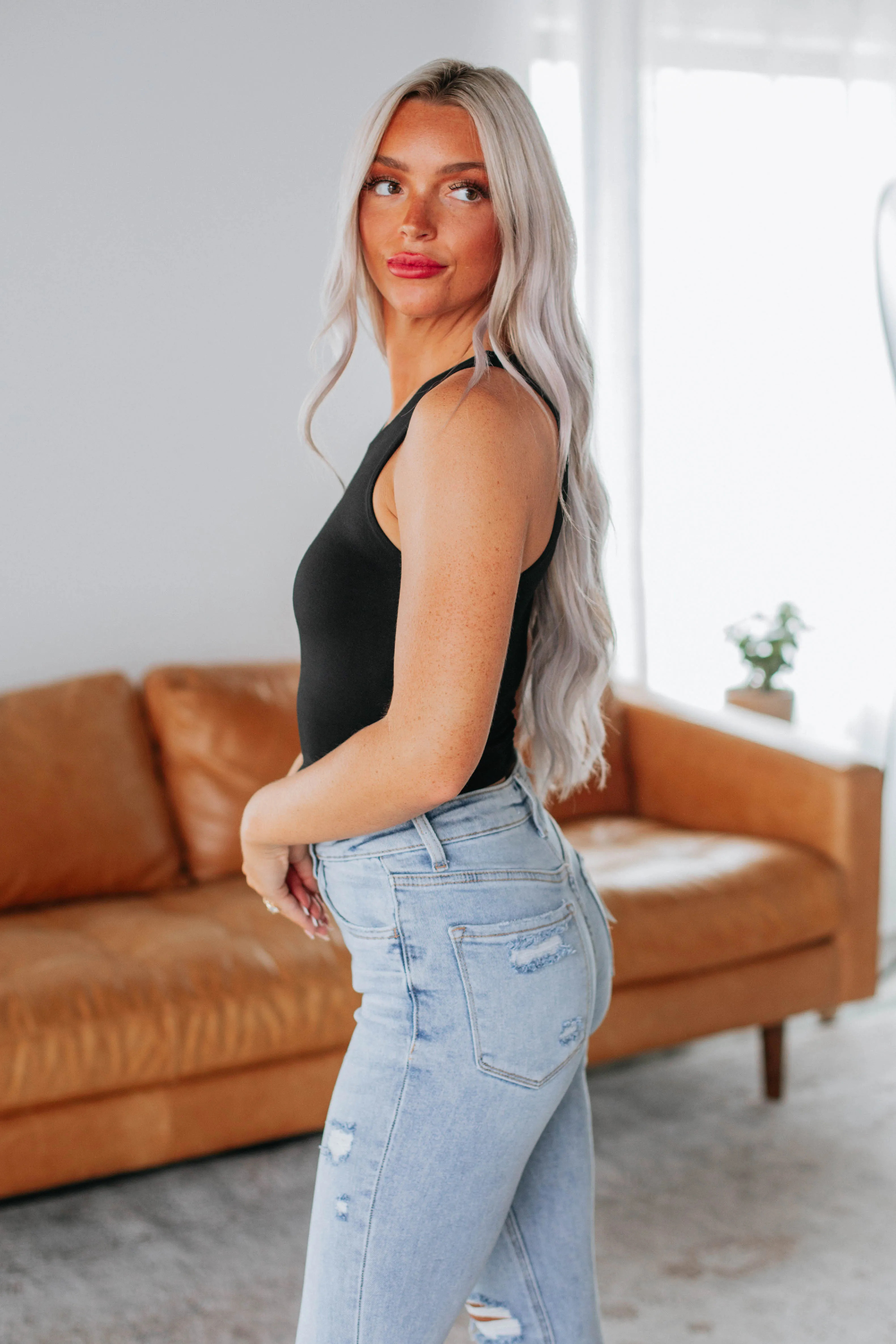 Angelina Basic Tank - Black sold by Wild Oak Boutique product image thumbnail 3