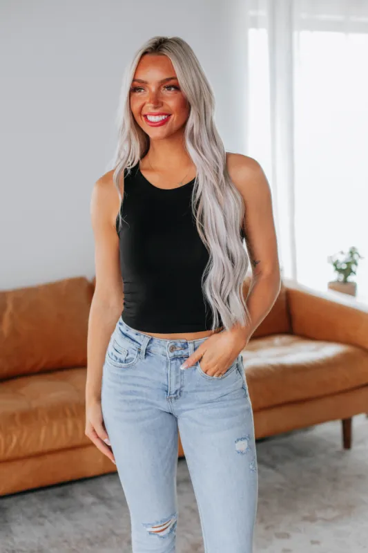 Angelina Basic Tank - Black sold by Wild Oak Boutique