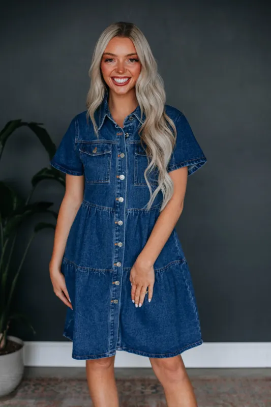 Emme Denim Dress sold by Wild Oak Boutique