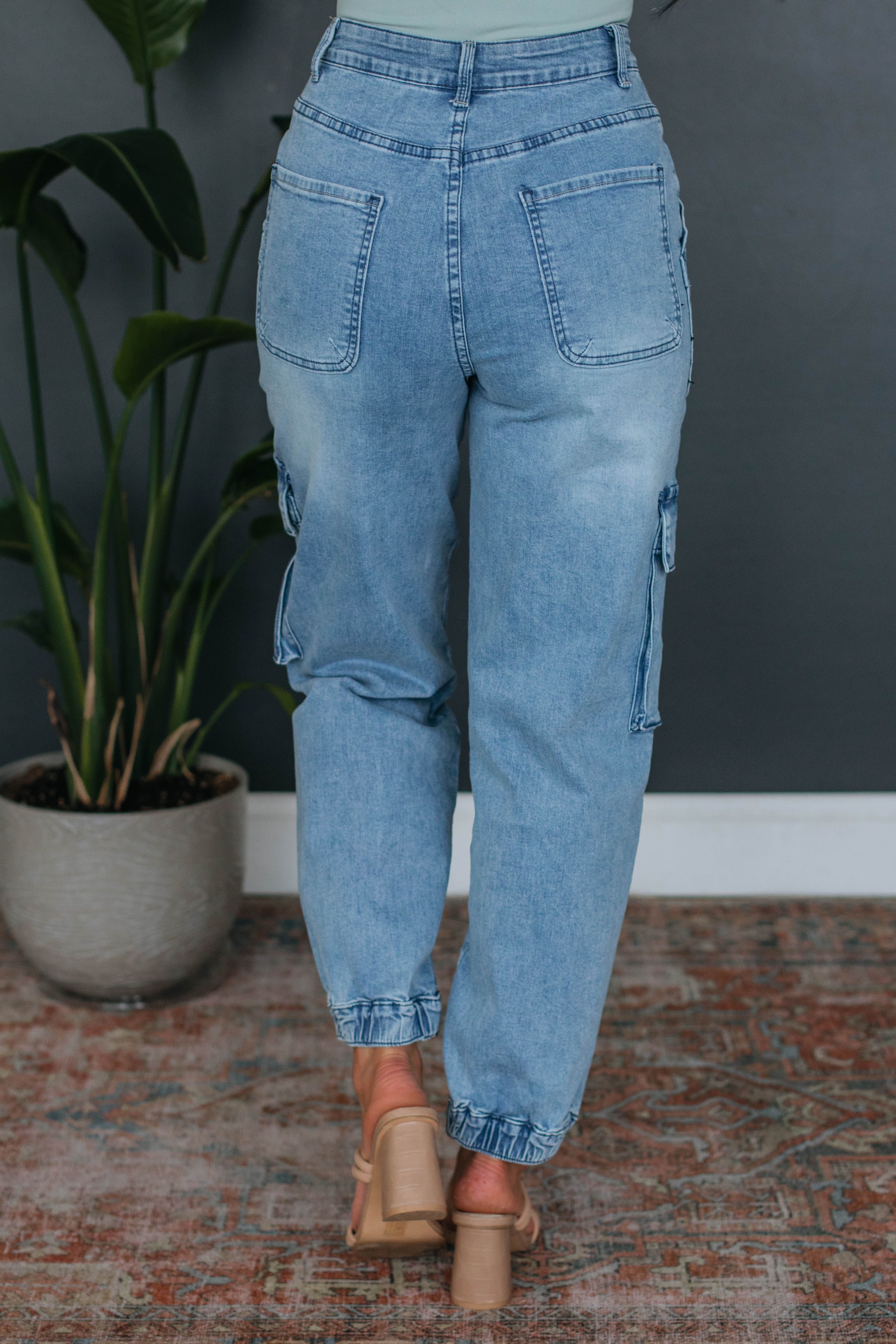 Blaine Denim Joggers sold by Wild Oak Boutique product image thumbnail 5
