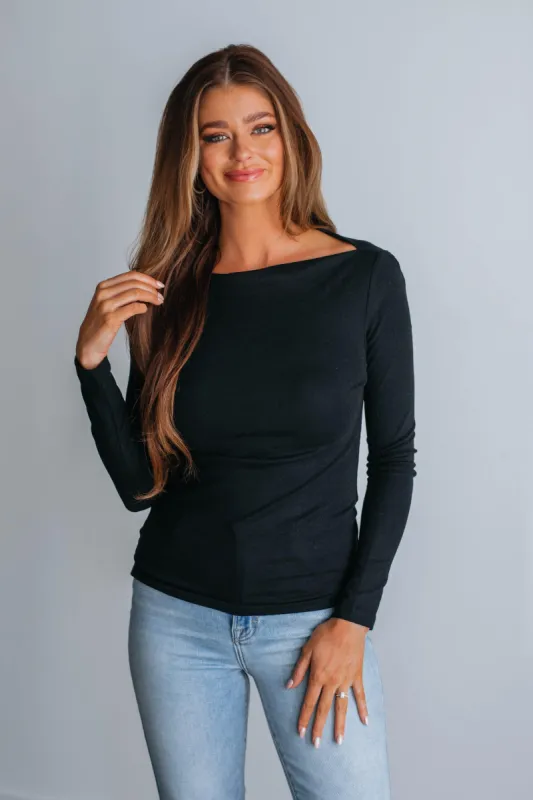 Audra Top - Black sold by Wild Oak Boutique