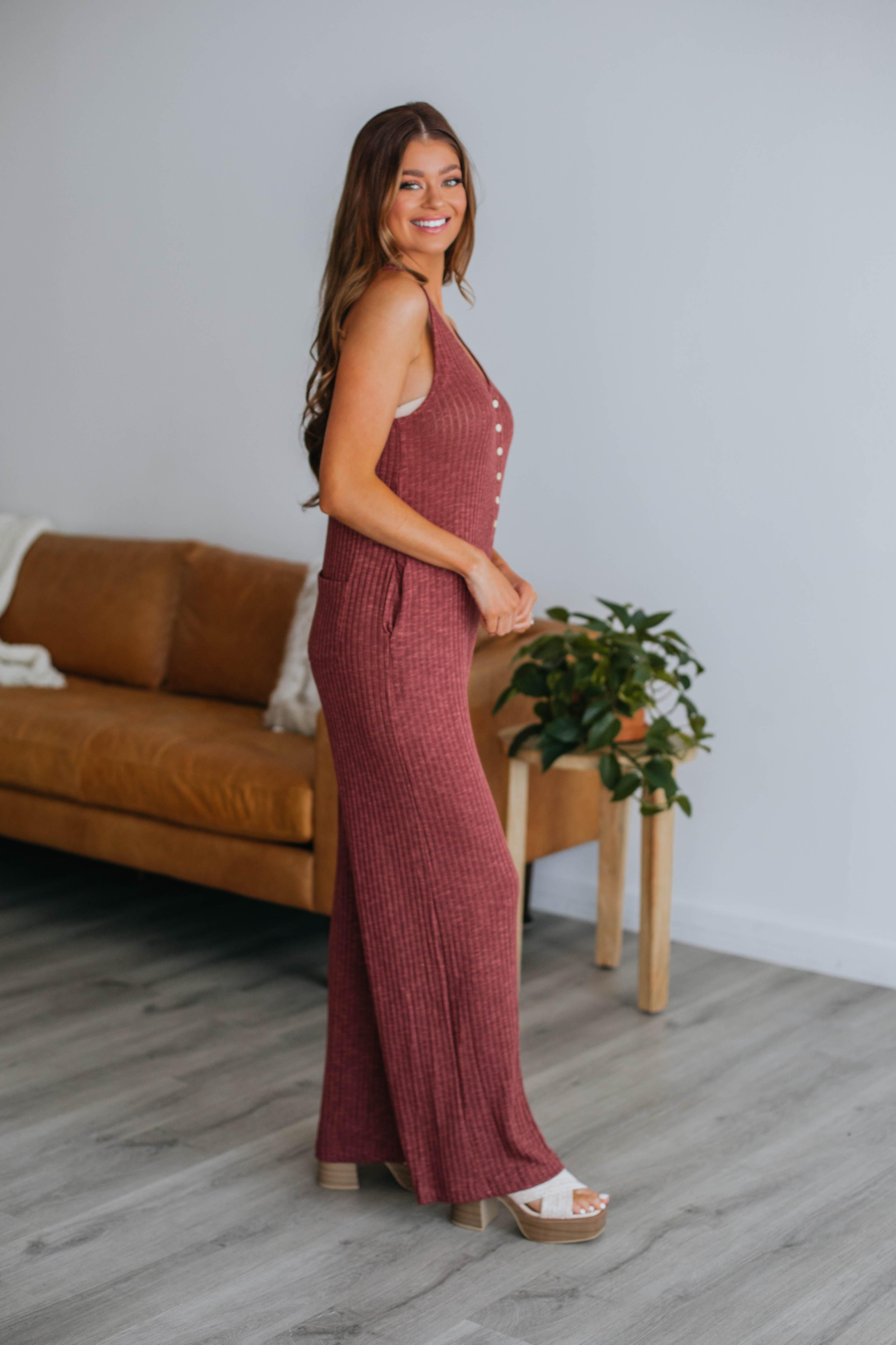 Campbell Ribbed Jumpsuit sold by Wild Oak Boutique product image thumbnail 5
