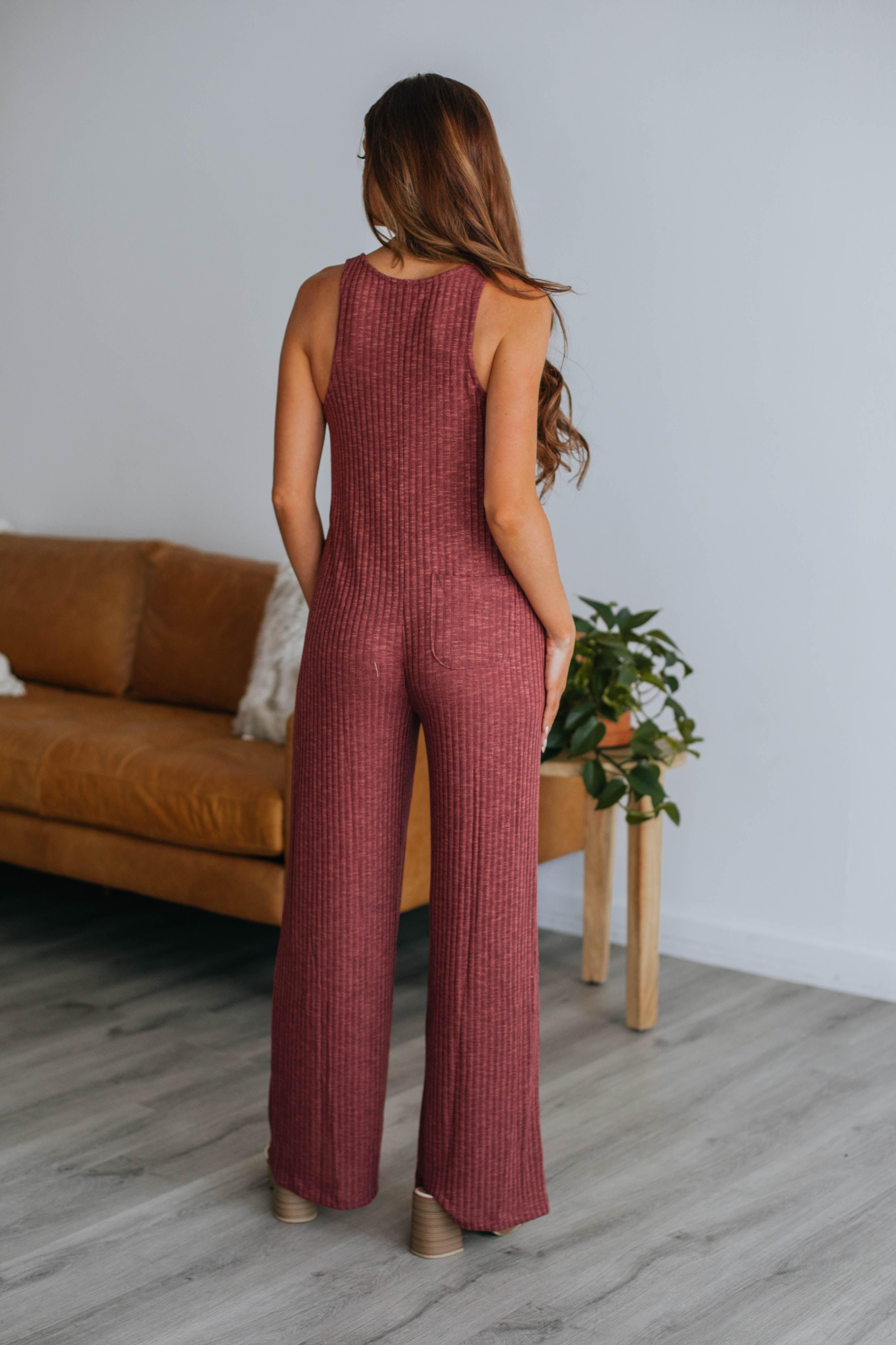 Campbell Ribbed Jumpsuit sold by Wild Oak Boutique product image thumbnail 3