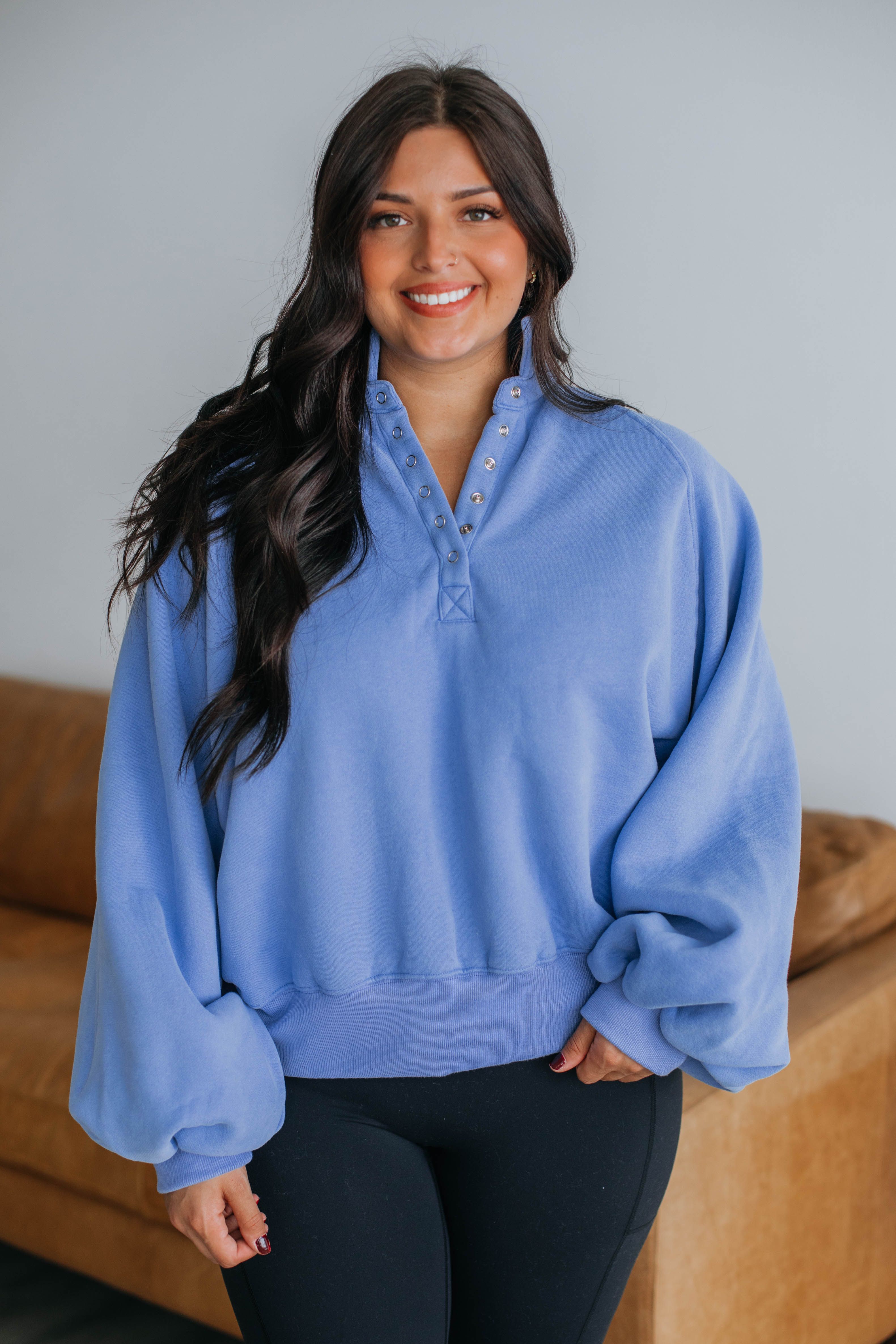 Tulley Pullover - Periwinkle sold by Wild Oak Boutique product image thumbnail 3