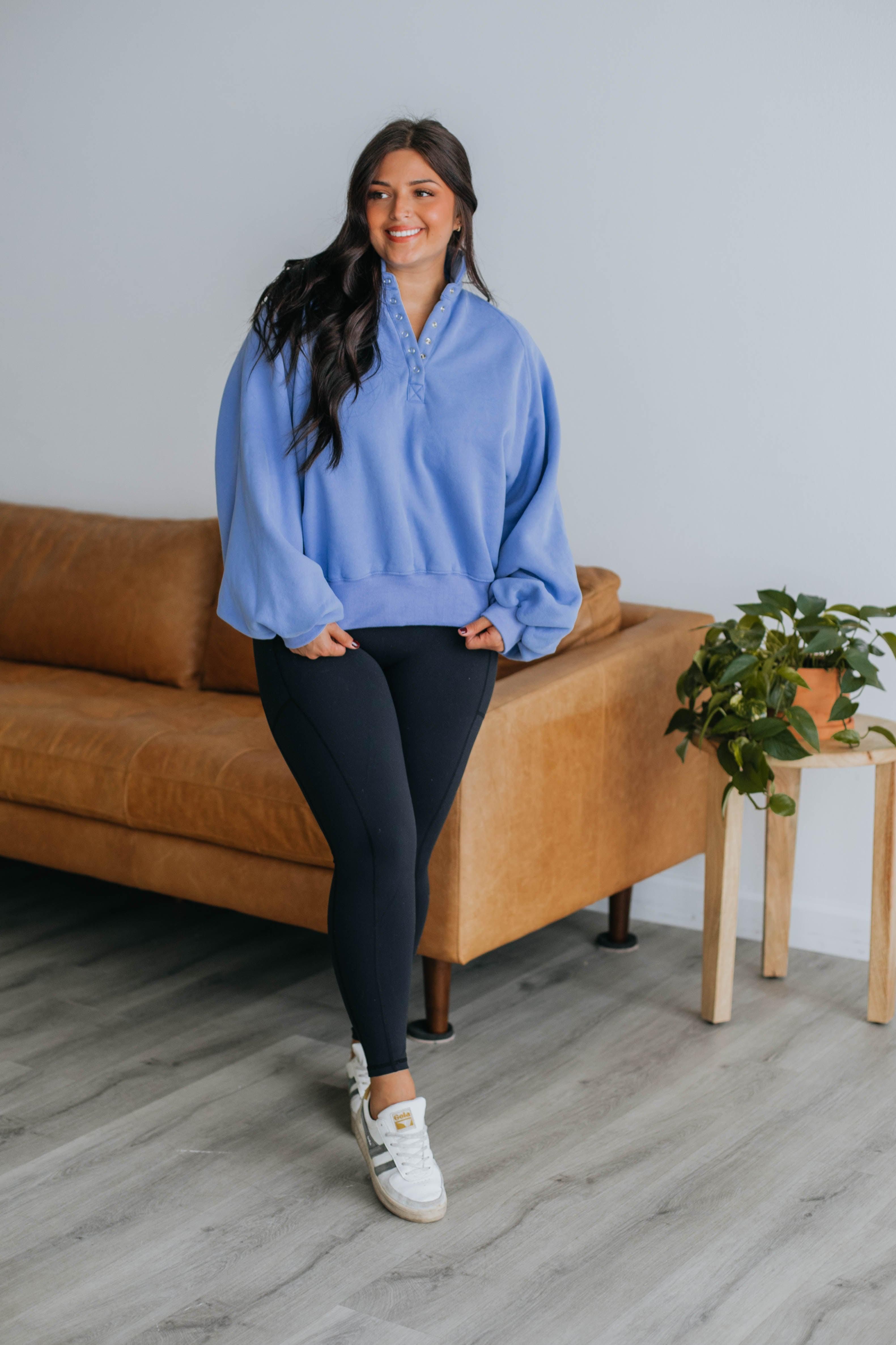 Tulley Pullover - Periwinkle sold by Wild Oak Boutique product image thumbnail 4