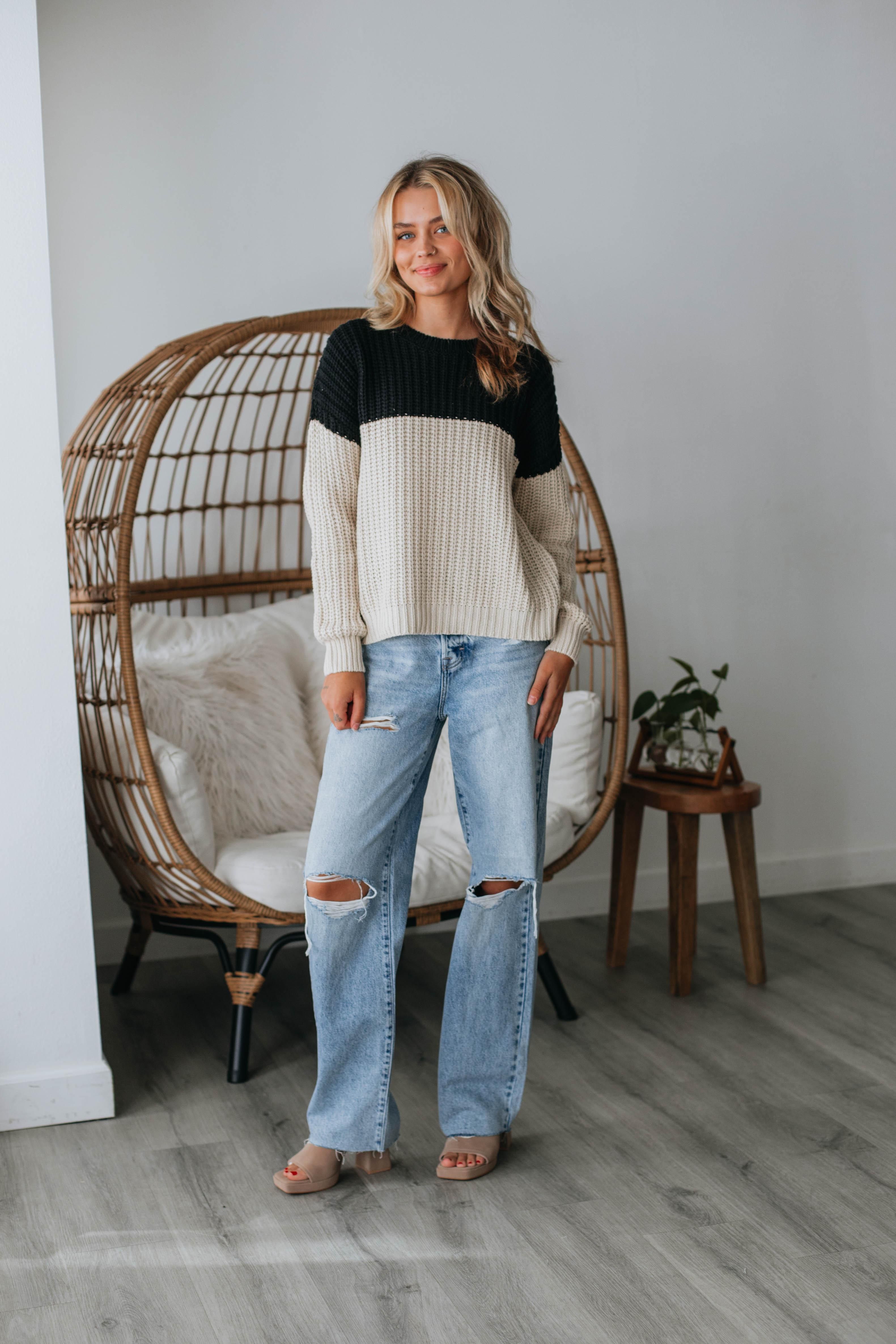 Rosetta Colorblock Sweater sold by Wild Oak Boutique product image thumbnail 2