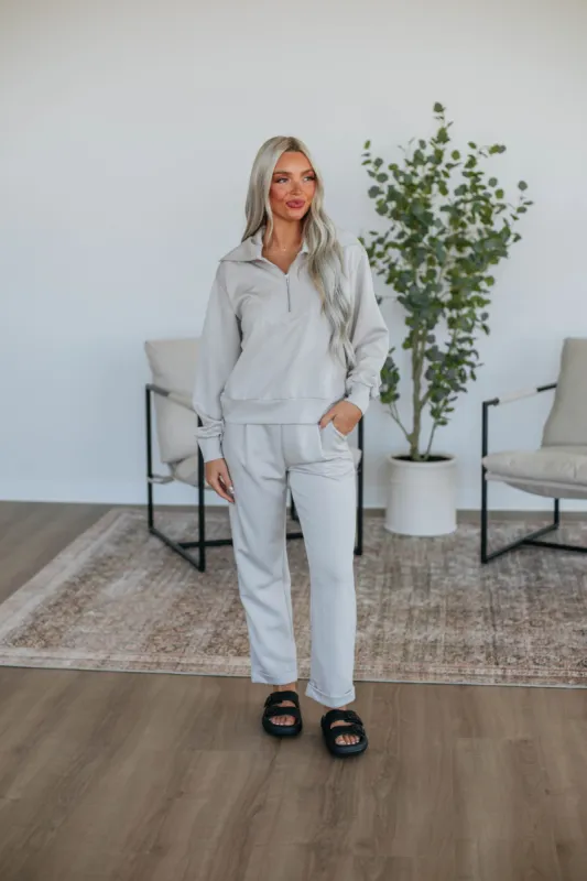 Kenadie Two-Piece Set - Stone sold by Wild Oak Boutique
