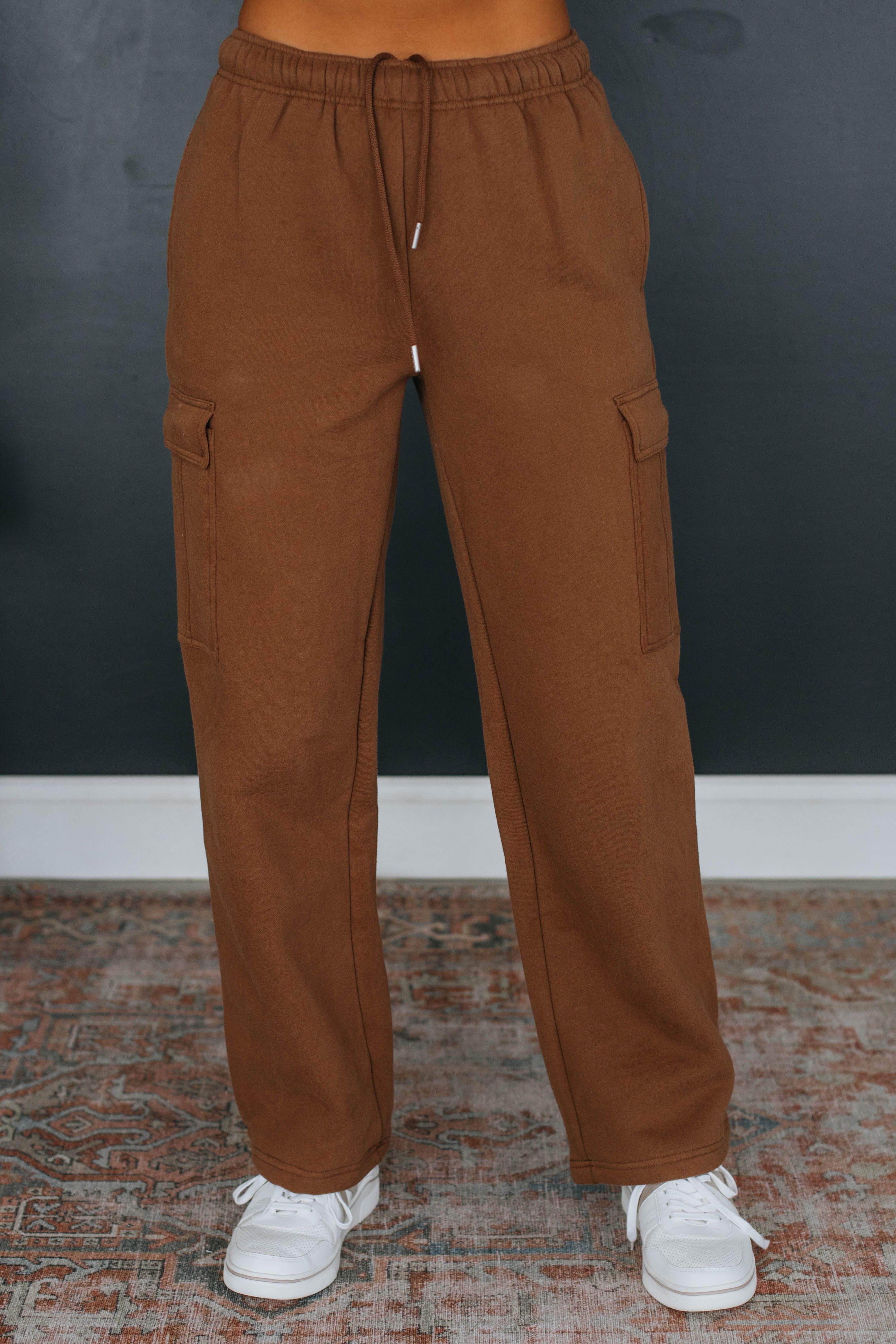 Autumn Cargo Lounge Pants - Chocolate sold by Wild Oak Boutique product image thumbnail 2