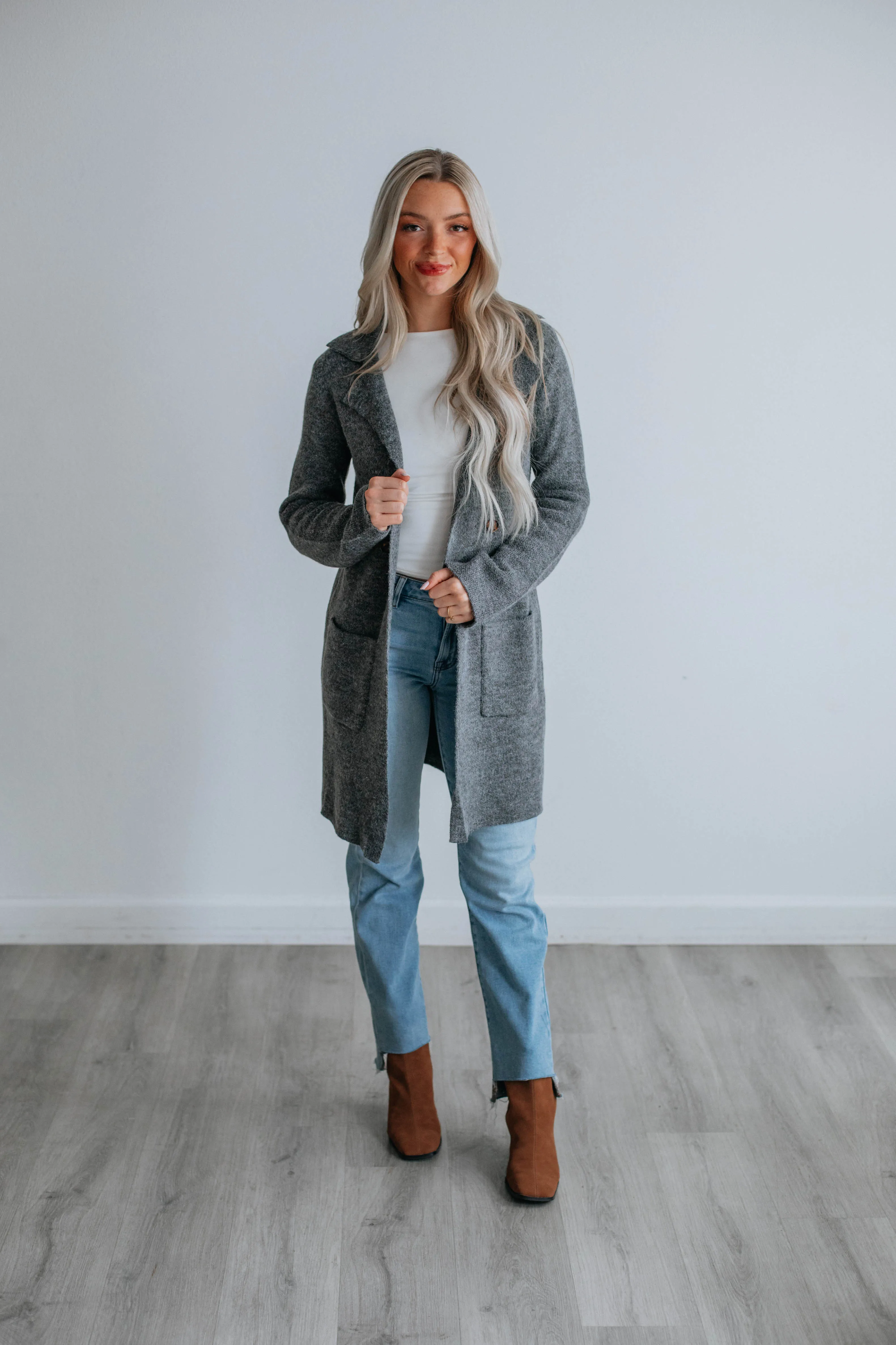 Shay Knit Coatigan sold by Wild Oak Boutique