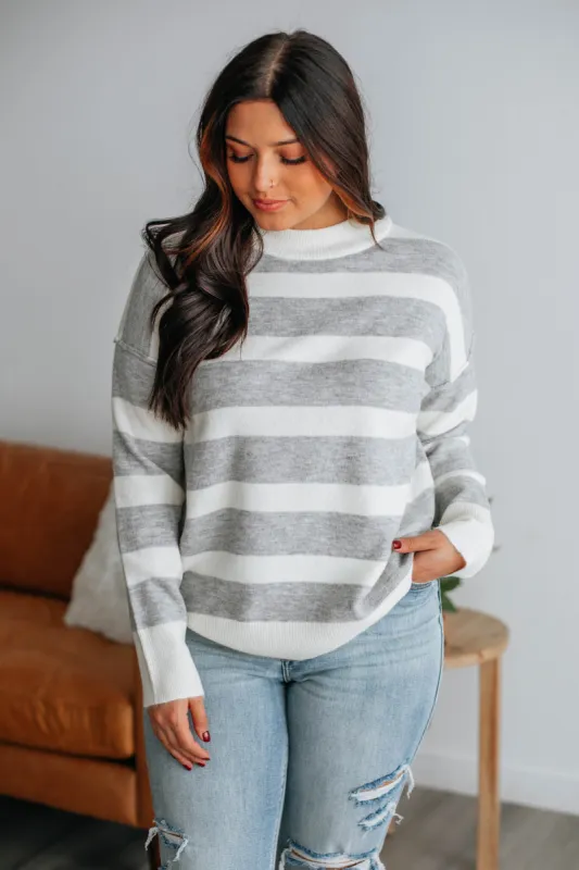 Jhett Striped Sweater sold by Wild Oak Boutique