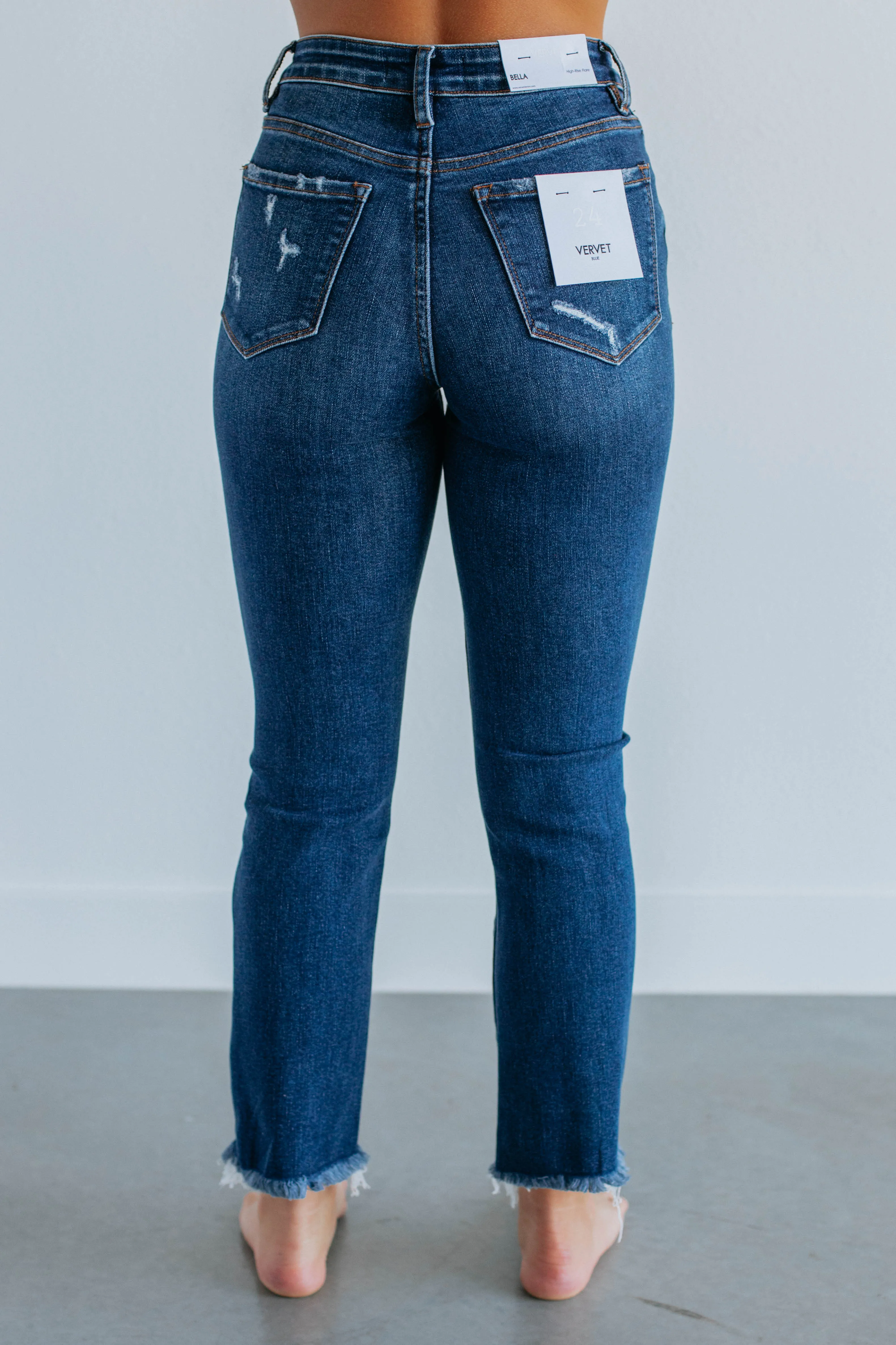 Bella Vervet Jeans - Dark Wash sold by Wild Oak Boutique product image thumbnail 5