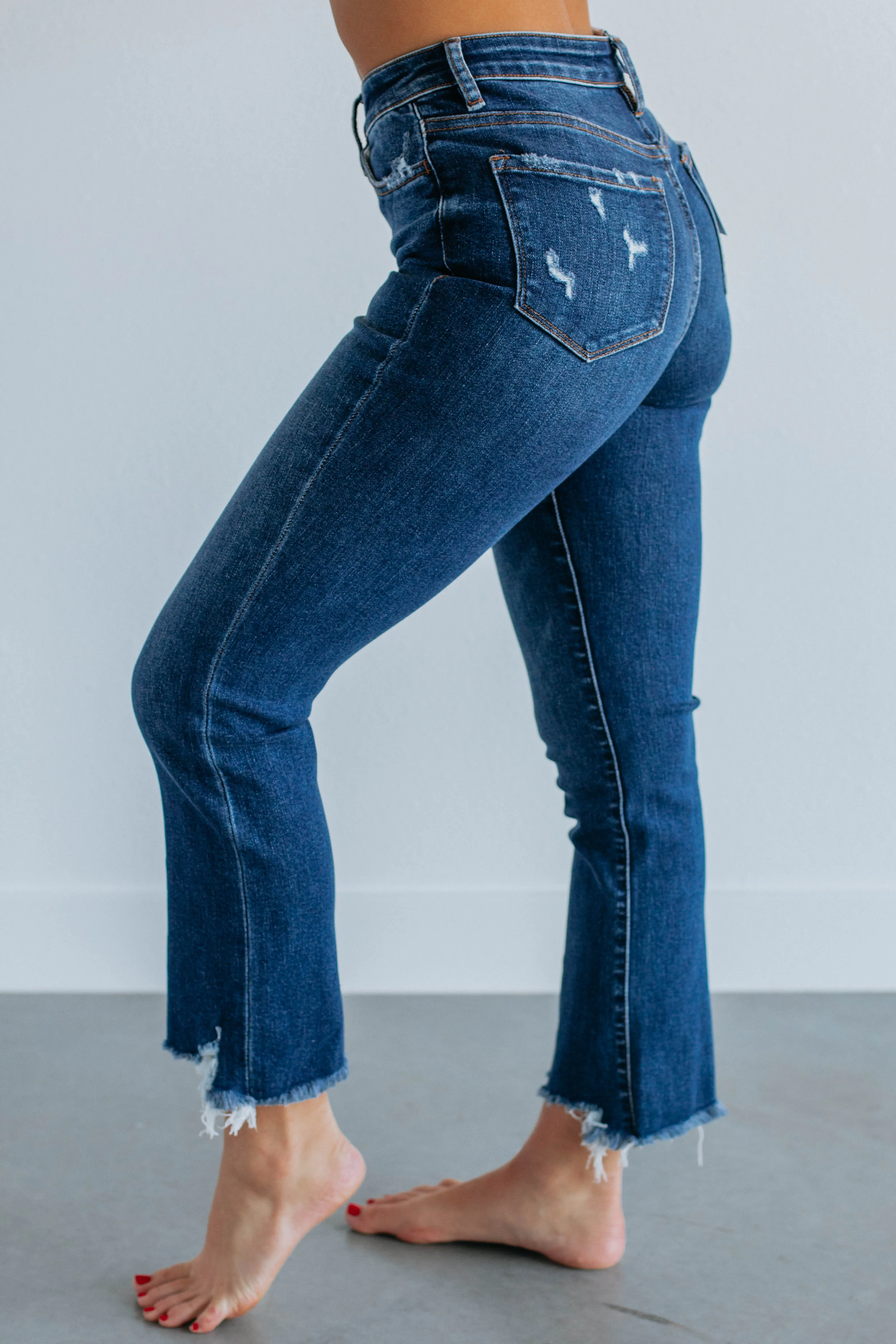 Bella Vervet Jeans - Dark Wash sold by Wild Oak Boutique product image thumbnail 2