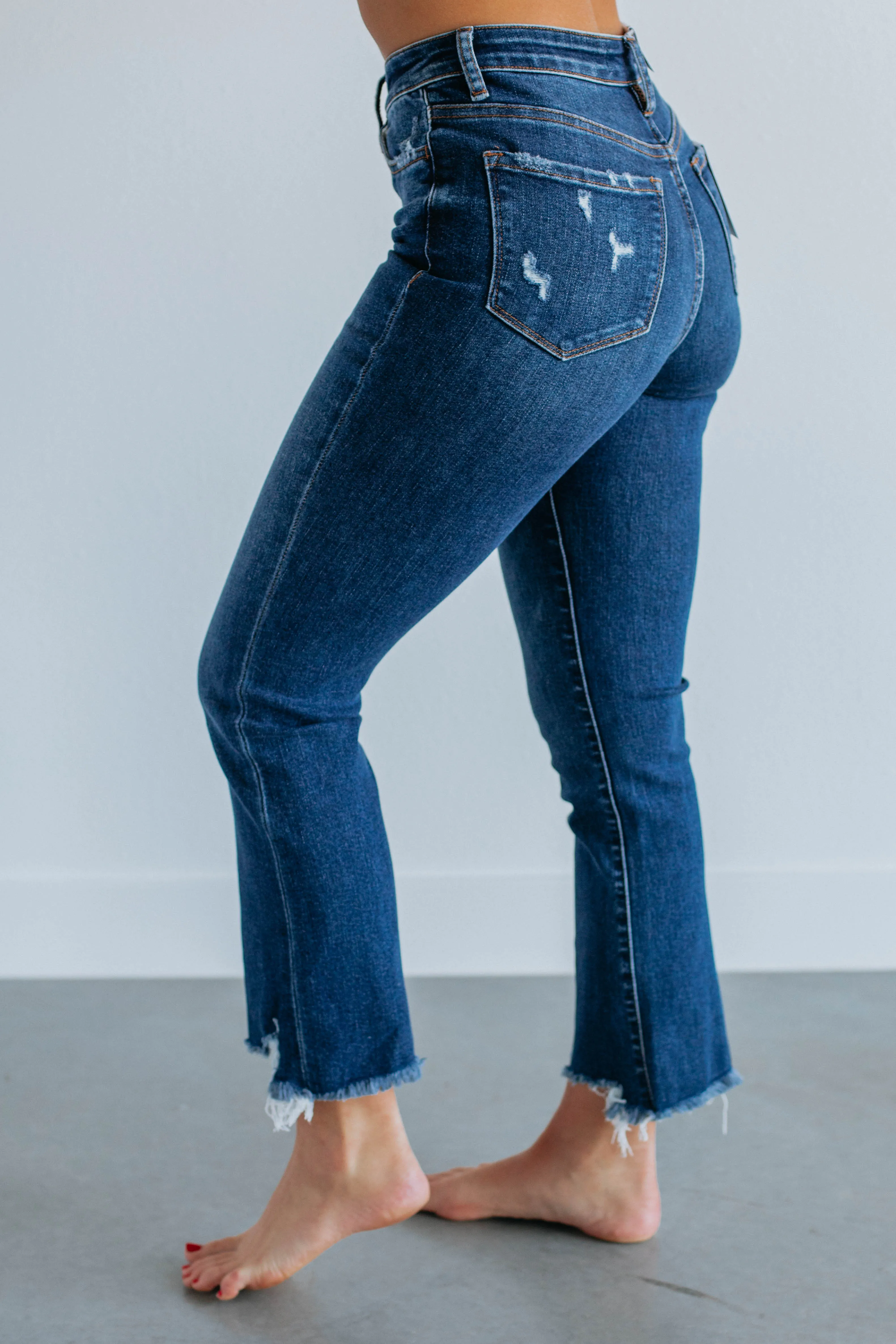 Bella Vervet Jeans - Dark Wash sold by Wild Oak Boutique product image thumbnail 4