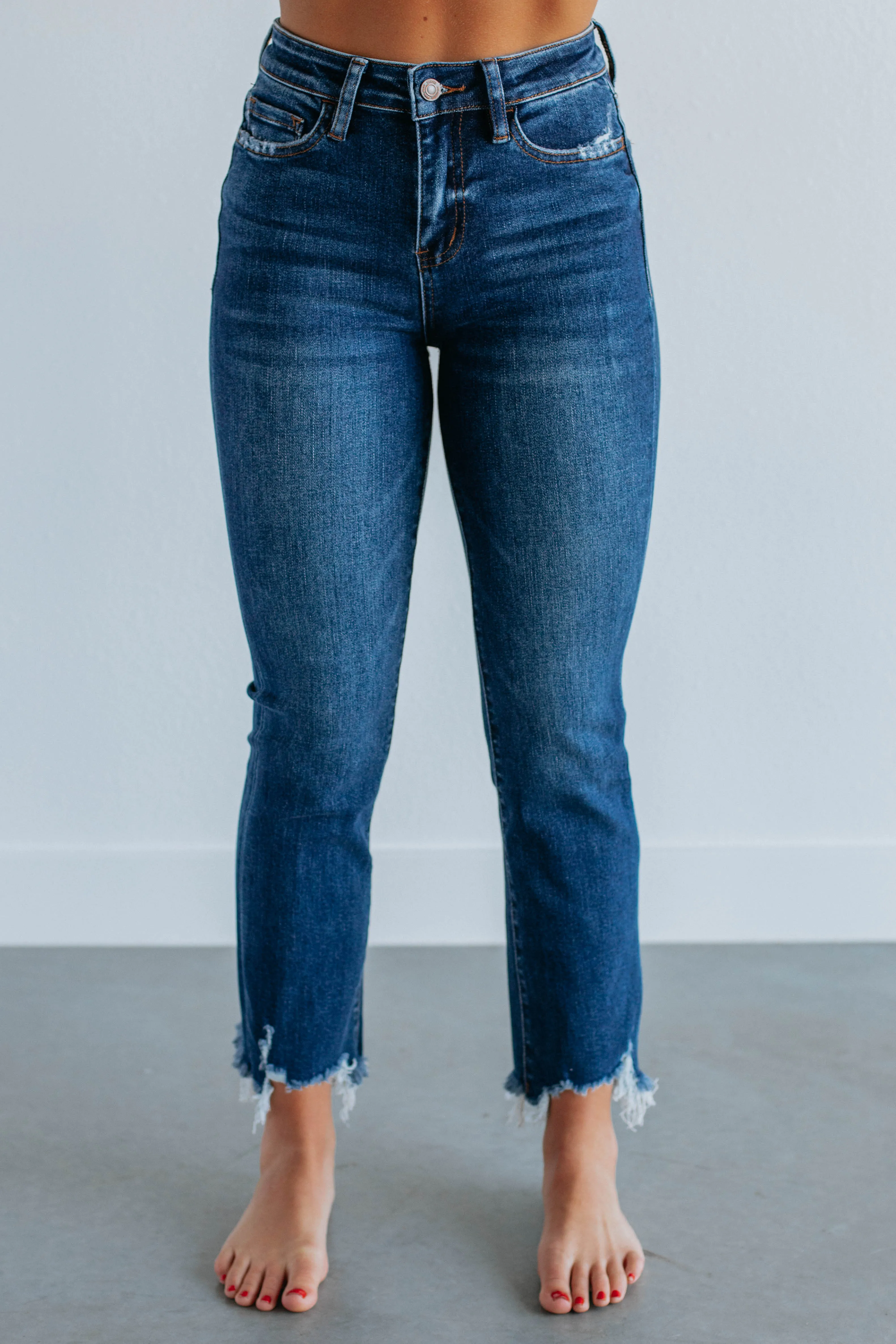 Bella Vervet Jeans - Dark Wash sold by Wild Oak Boutique product image thumbnail 3