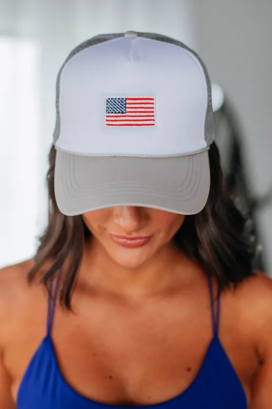 USA Trucker Hat sold by Wild Oak Boutique