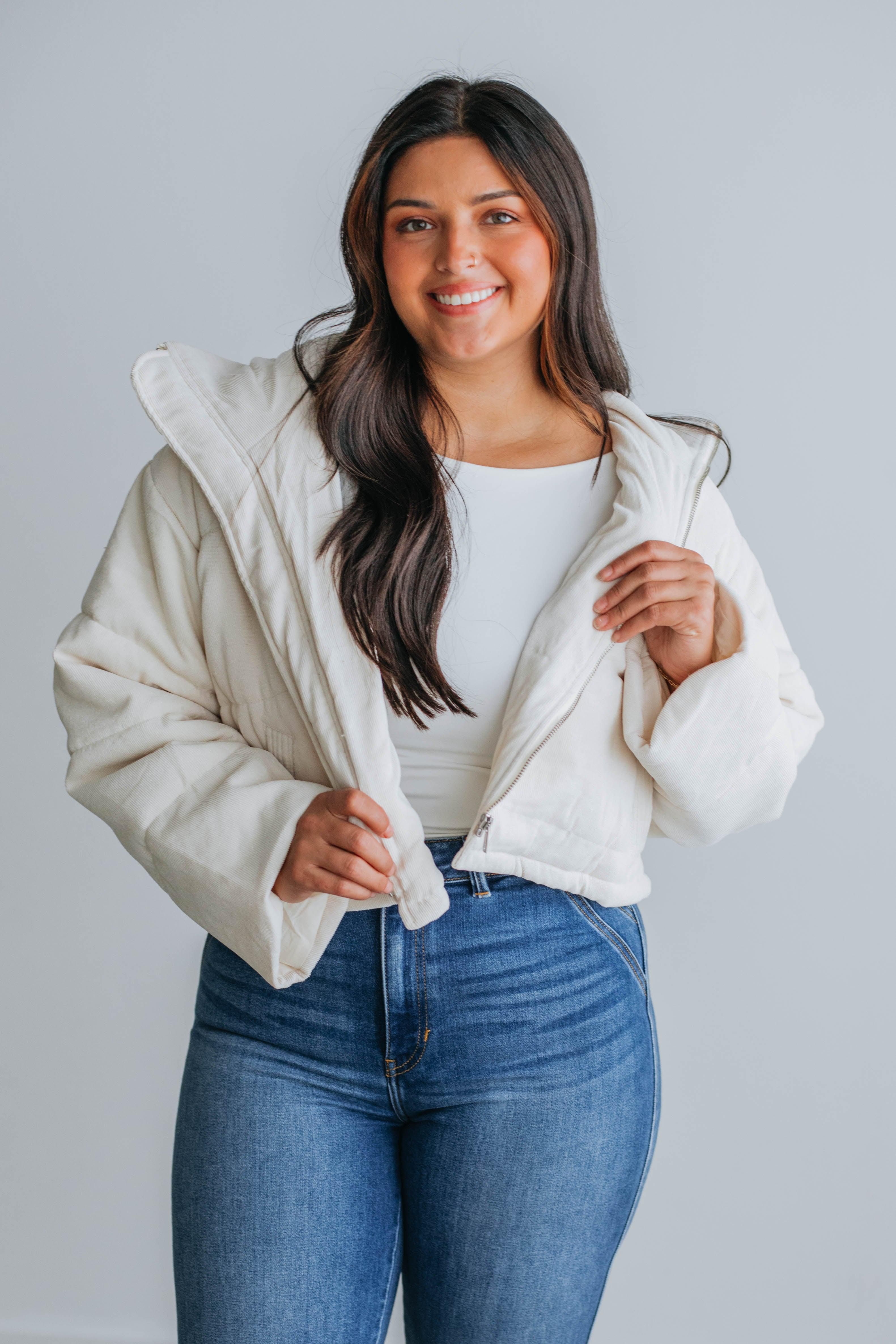 Sydney Corduroy Puffer Jacket sold by Wild Oak Boutique product image thumbnail 4