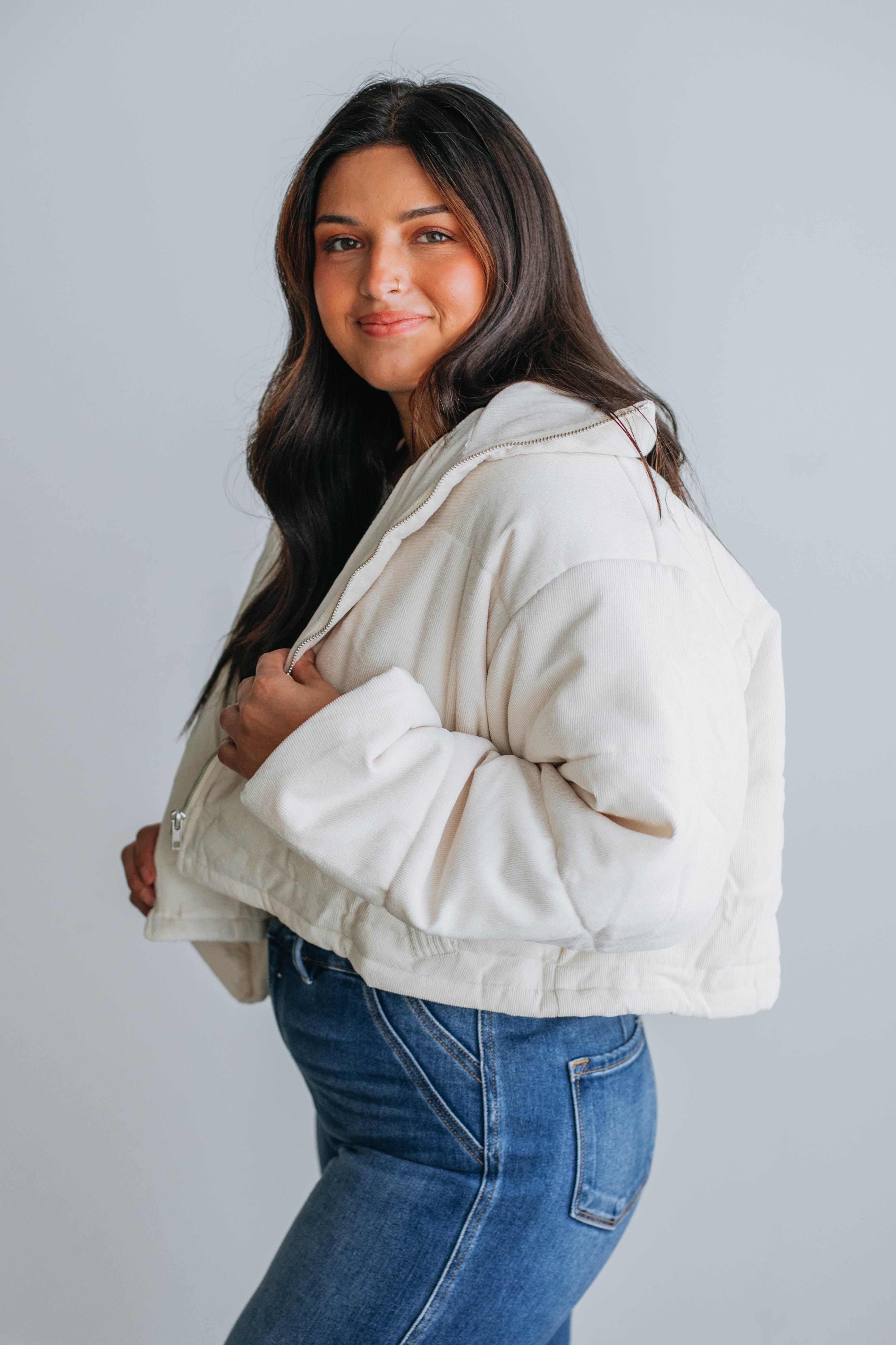 Sydney Corduroy Puffer Jacket sold by Wild Oak Boutique product image thumbnail 3