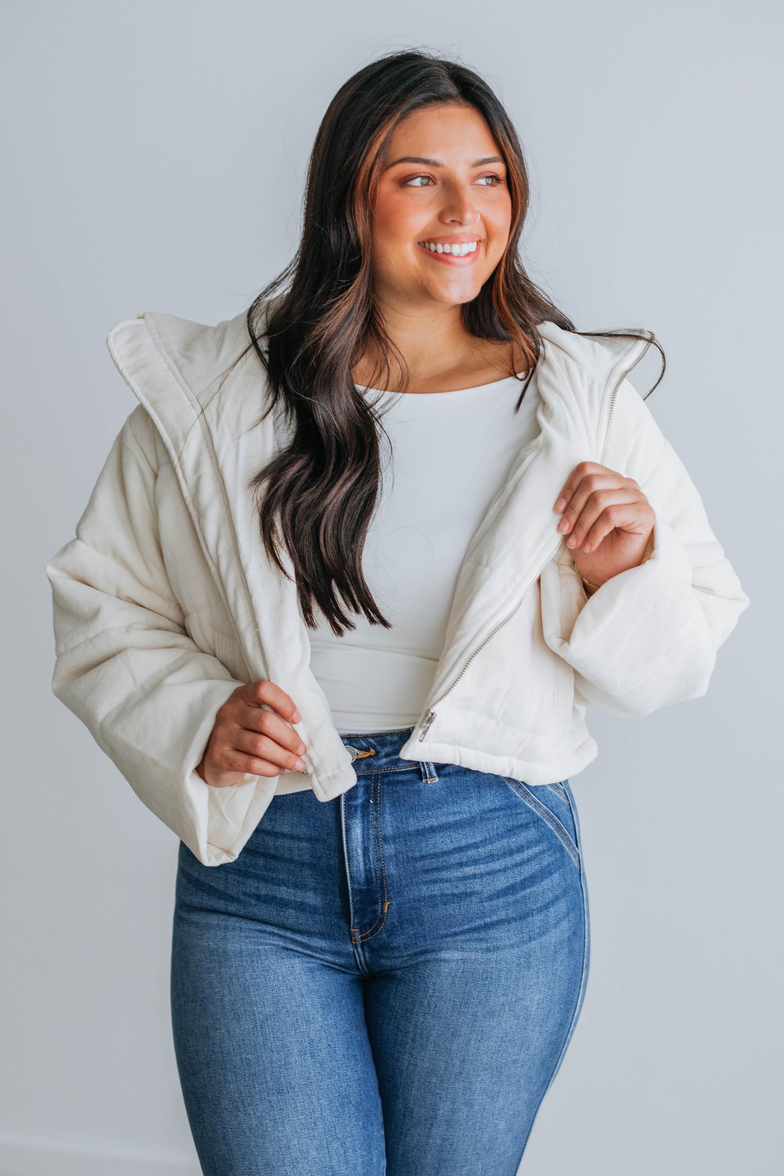 Sydney Corduroy Puffer Jacket sold by Wild Oak Boutique product image thumbnail 2