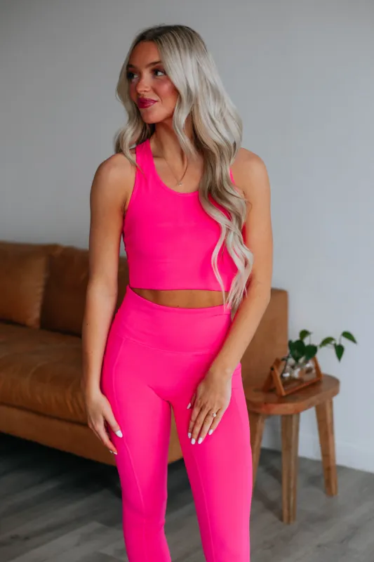 Astoria Sports Bra - Hot Pink sold by Wild Oak Boutique