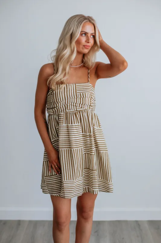 Ashlyn Striped Dress sold by Wild Oak Boutique