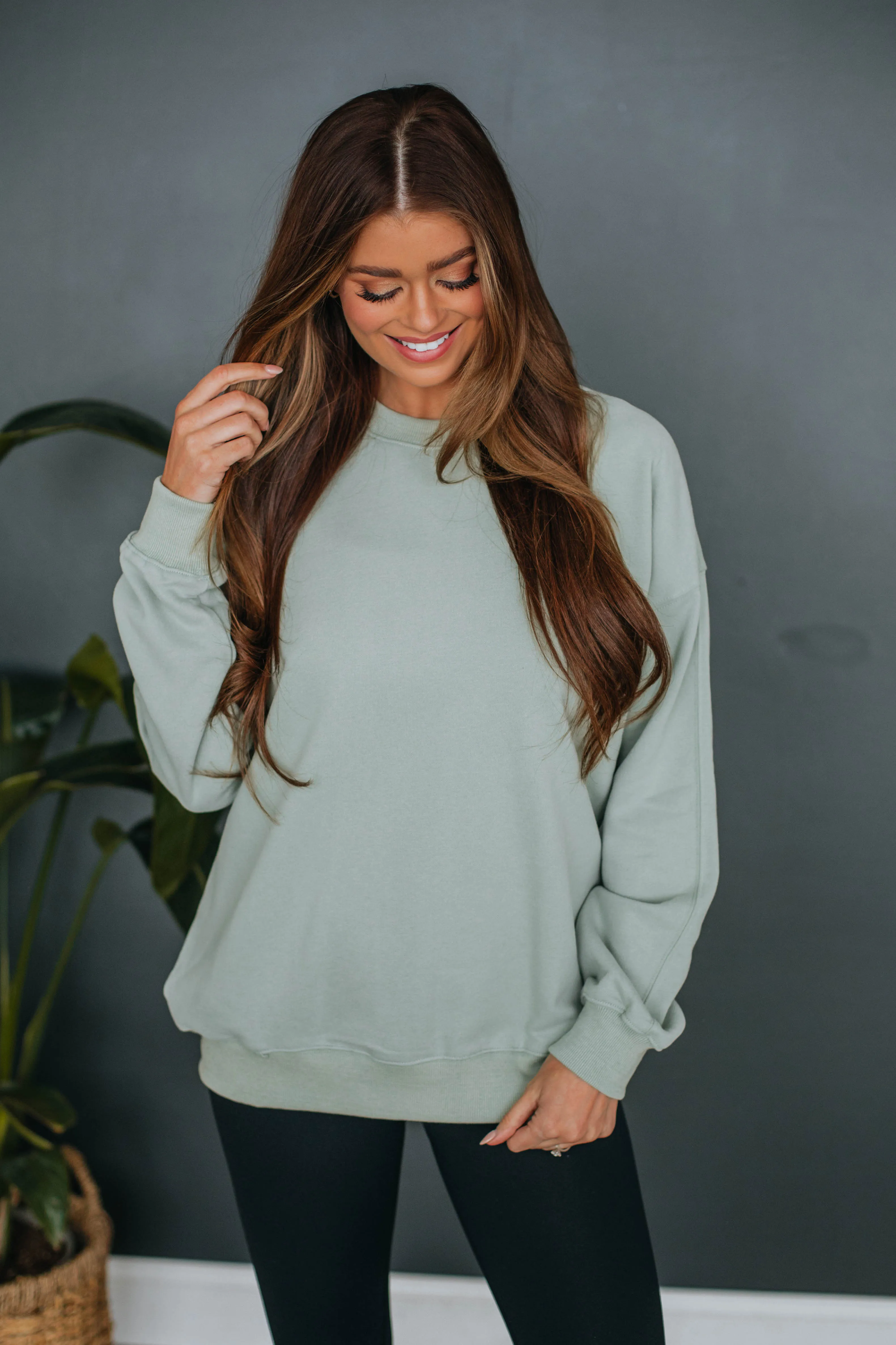 Lylan Sweatshirt - Sage sold by Wild Oak Boutique product image thumbnail 5
