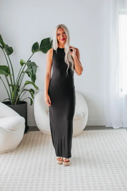 Tanya Maxi Dress - Black sold by Wild Oak Boutique