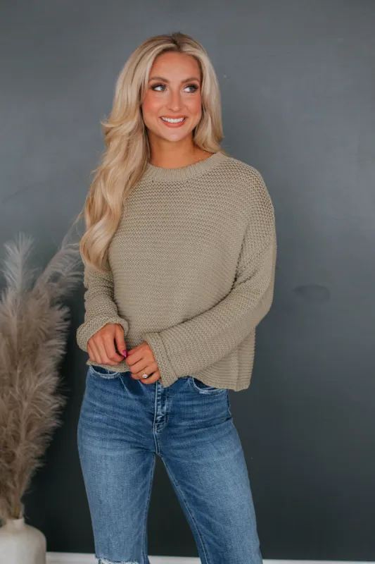 Judah Knit Sweater - Moss sold by Wild Oak Boutique