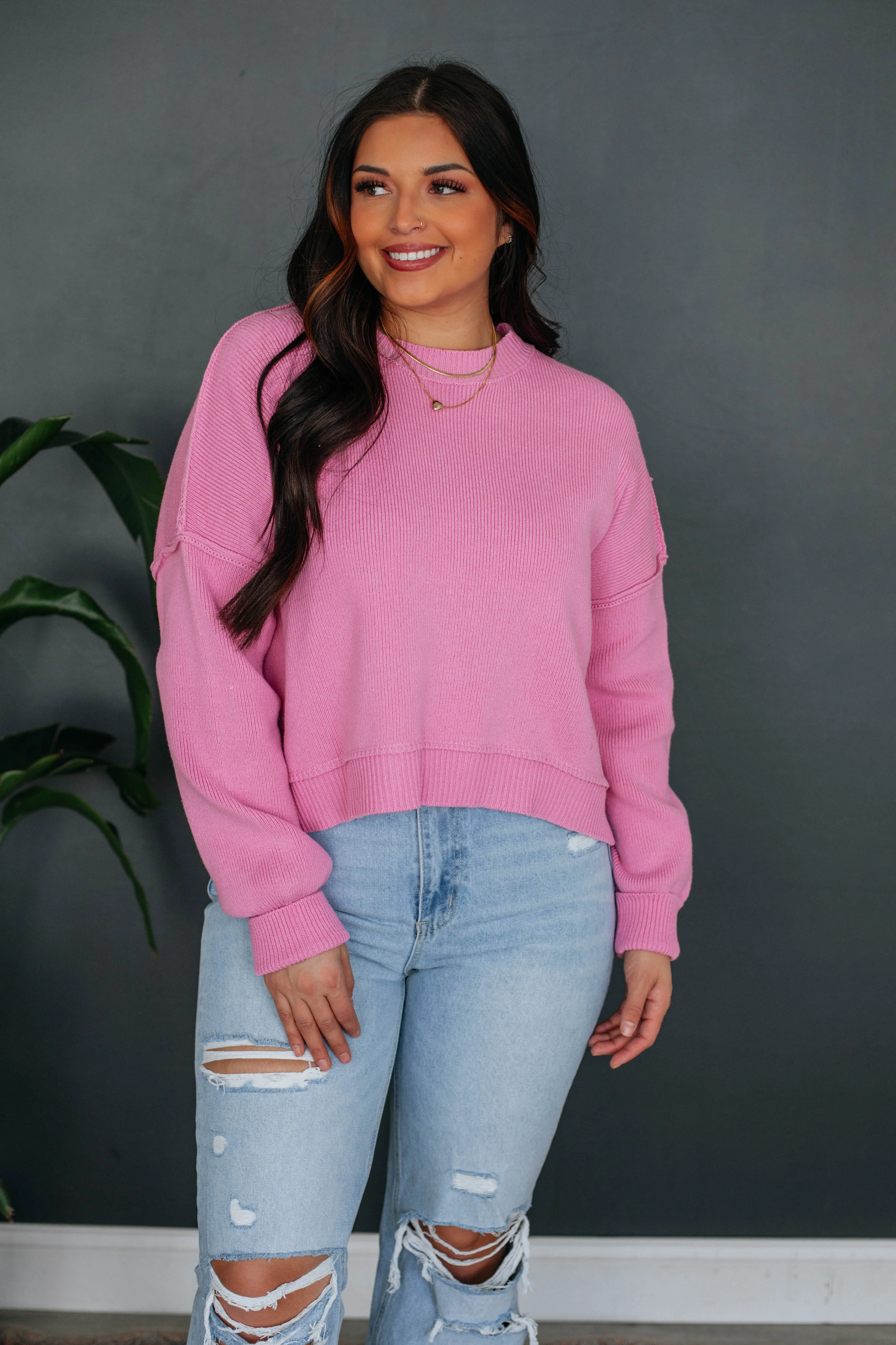 Embrie Sweater - Orchid sold by Wild Oak Boutique product image thumbnail 4