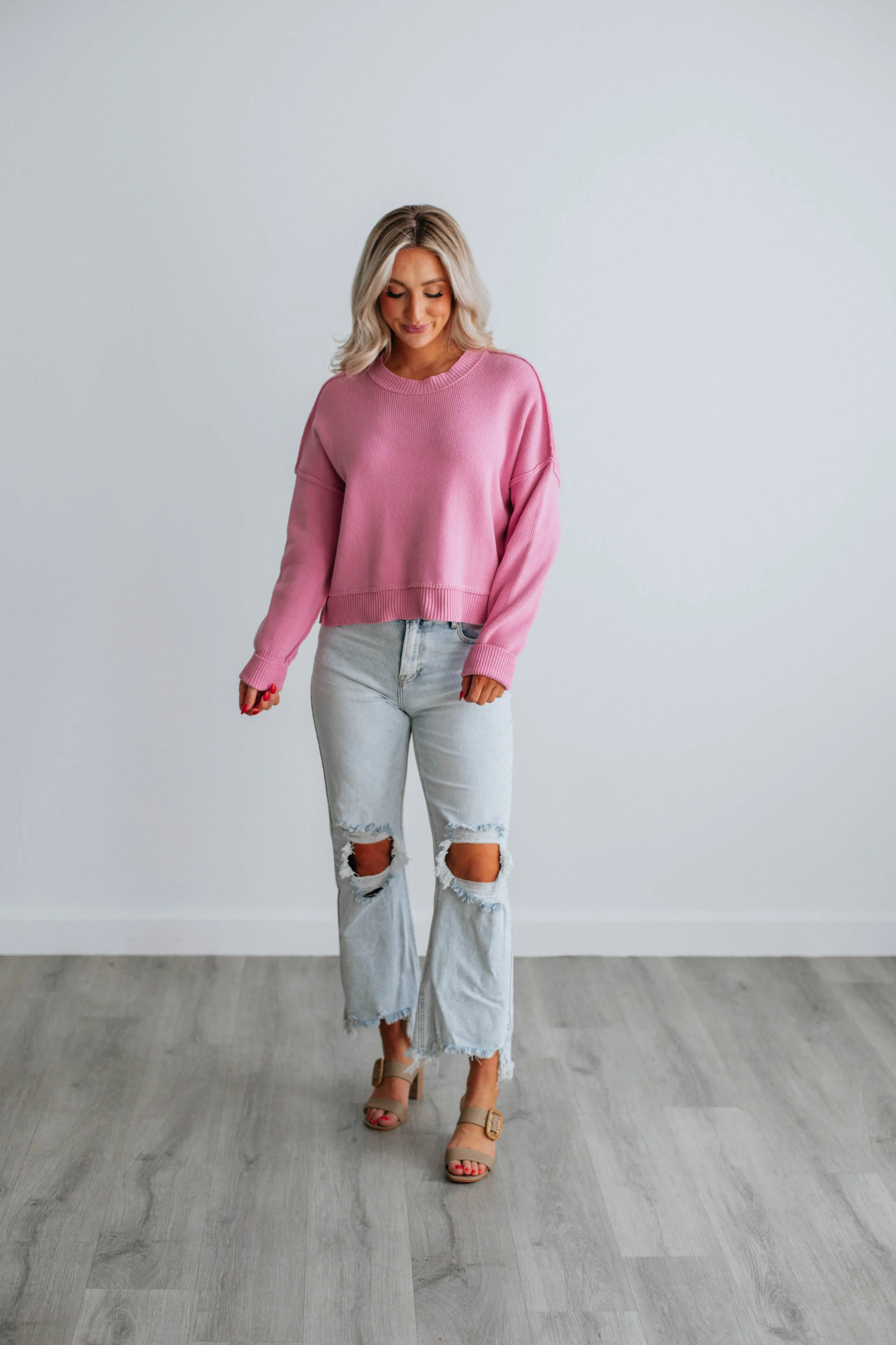 Embrie Sweater - Orchid sold by Wild Oak Boutique product image thumbnail 2