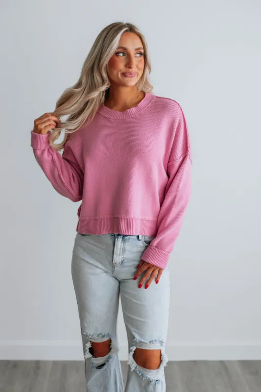 Embrie Sweater - Orchid sold by Wild Oak Boutique