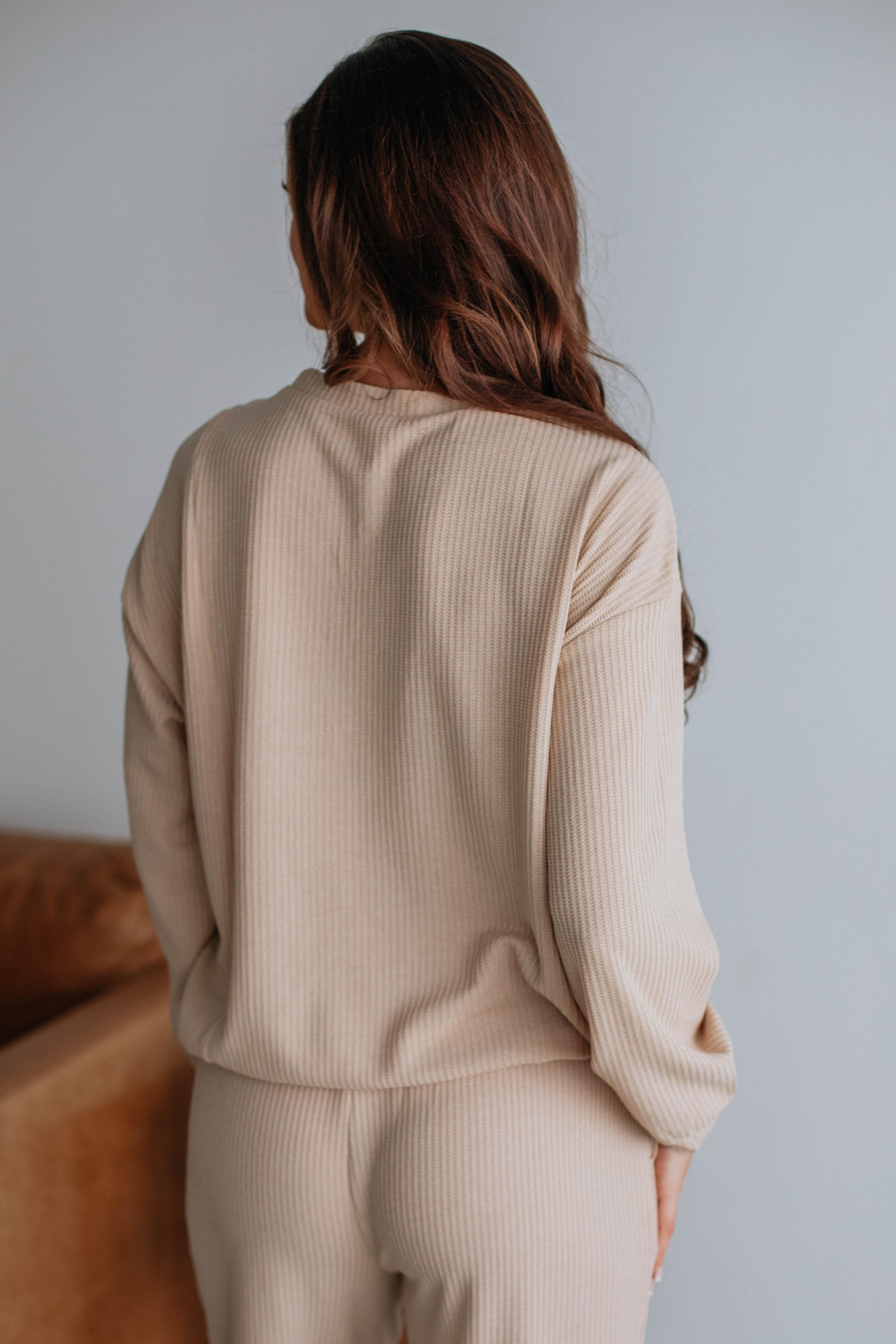 Jenner Two-Piece Set - Natural sold by Wild Oak Boutique product image thumbnail 4