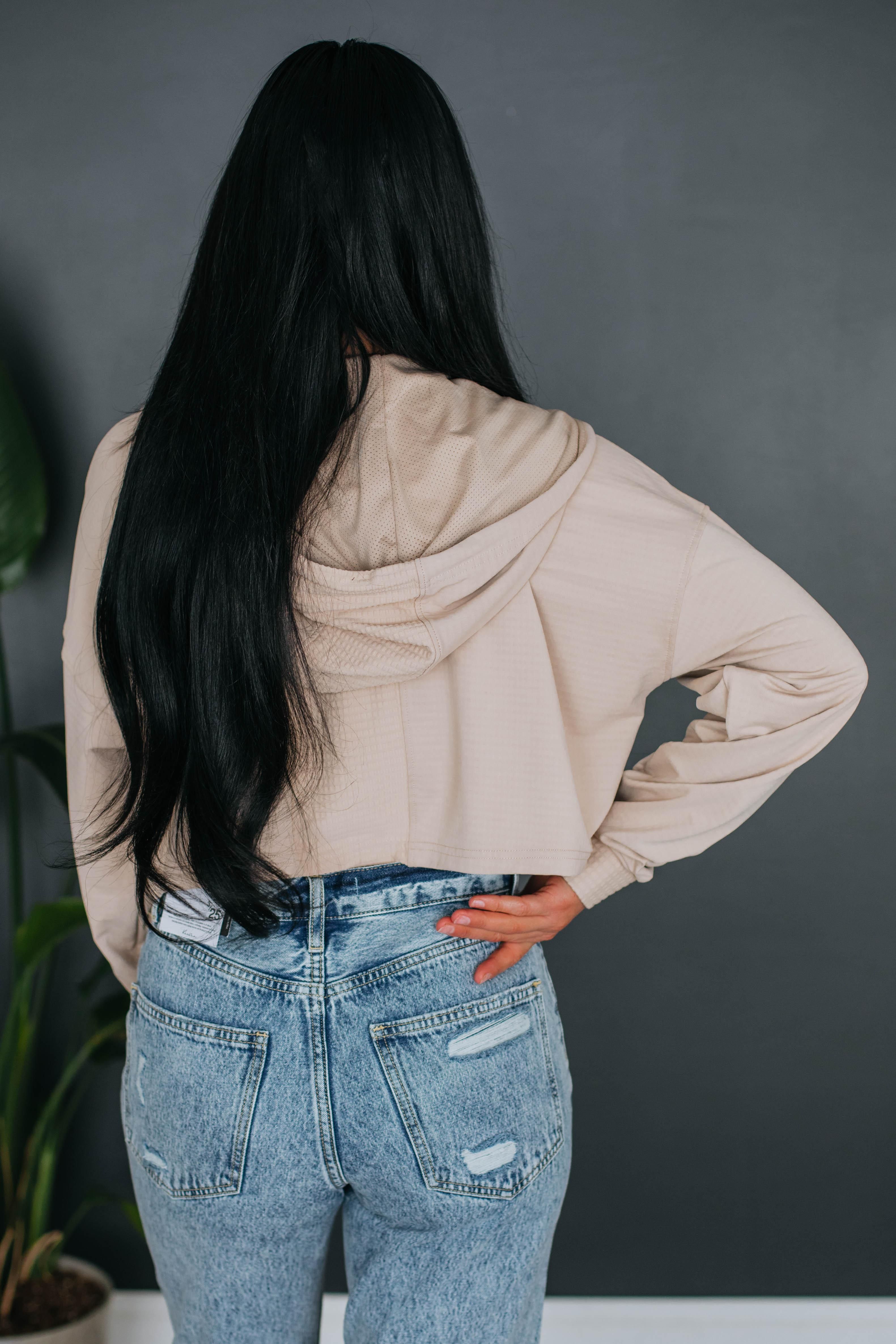 Brynn Cropped Jacket - Natural sold by Wild Oak Boutique product image thumbnail 4