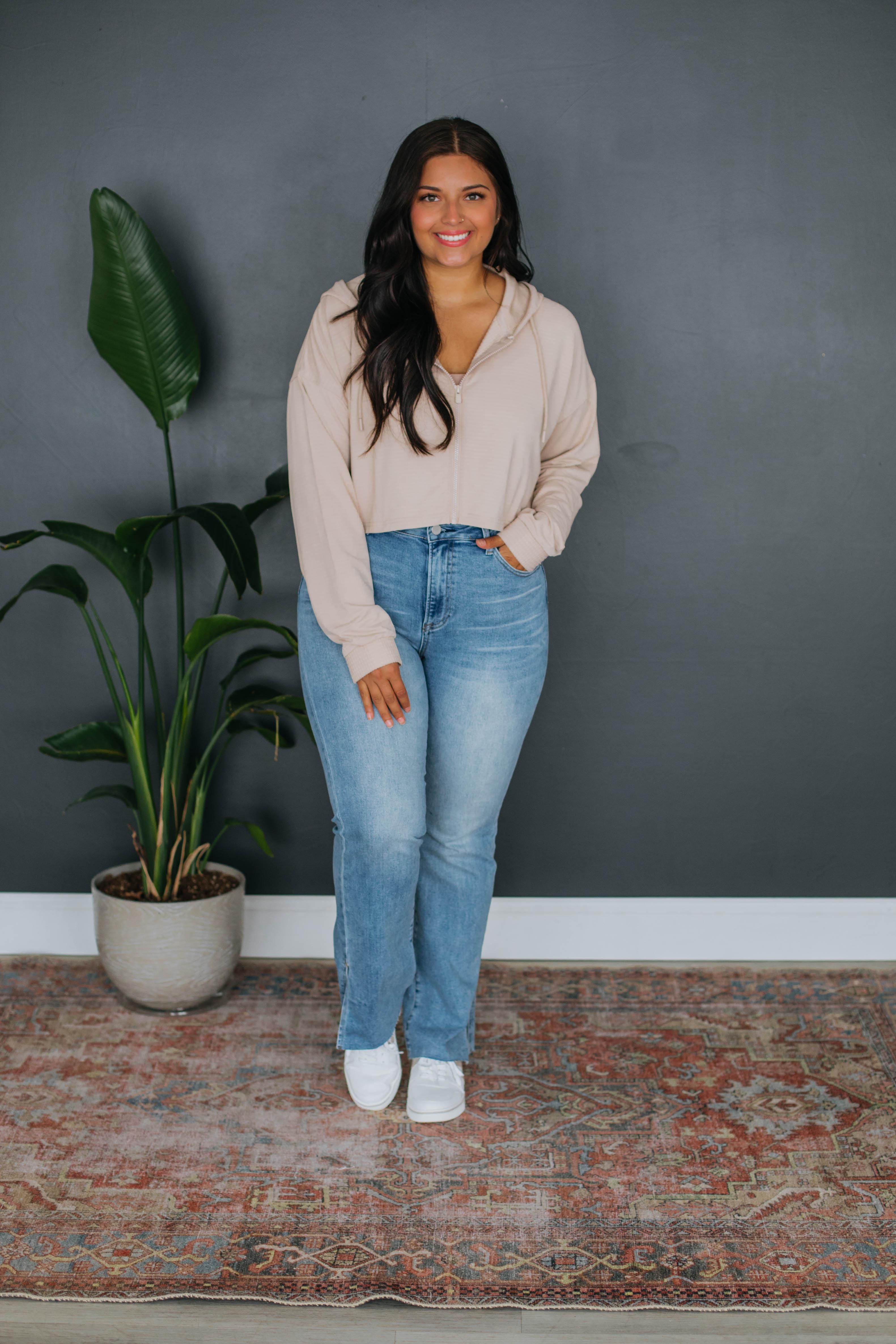 Brynn Cropped Jacket - Natural sold by Wild Oak Boutique product image thumbnail 2