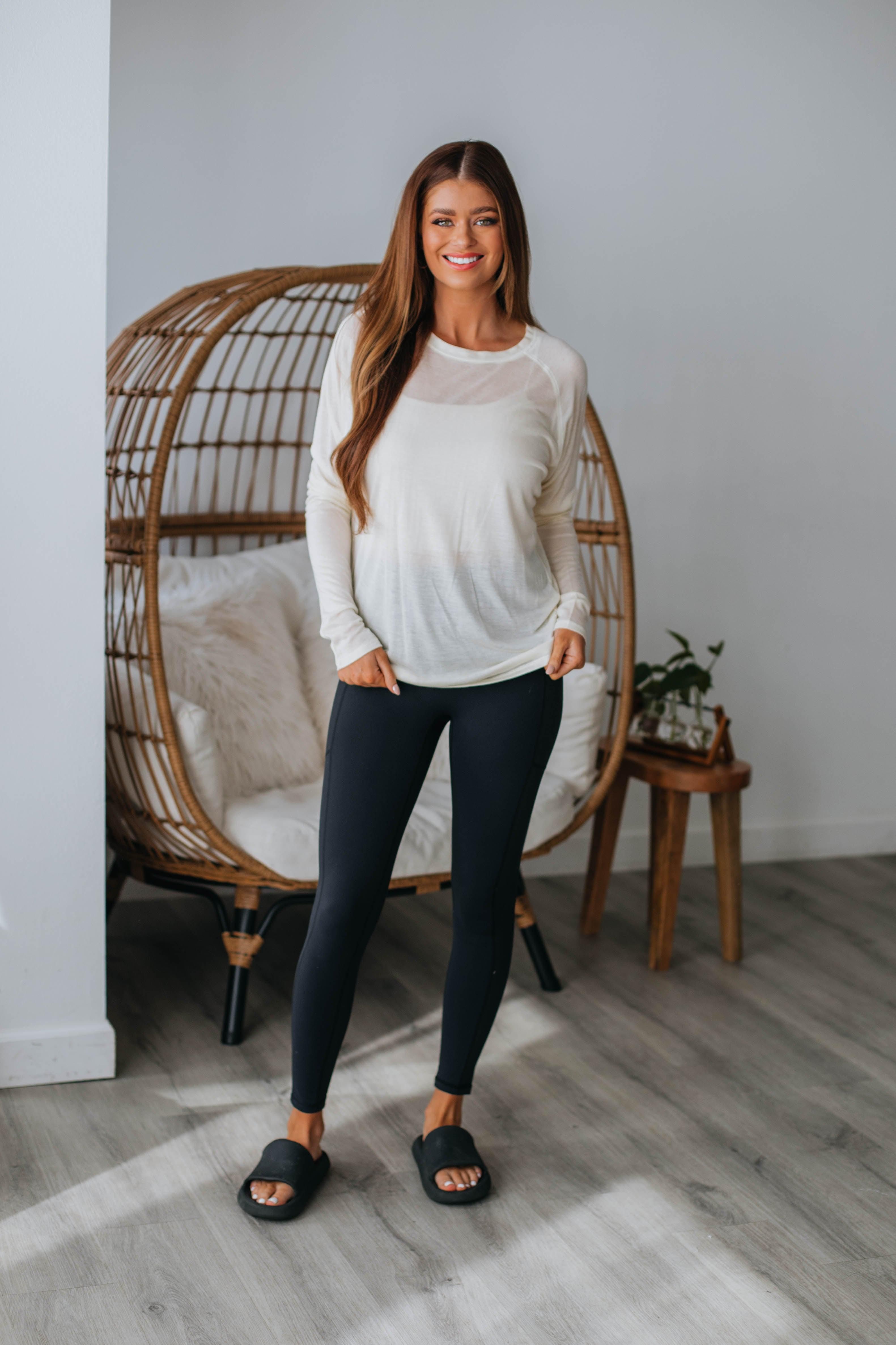 Nilo Long Sleeve Top - Cream sold by Wild Oak Boutique product image thumbnail 2