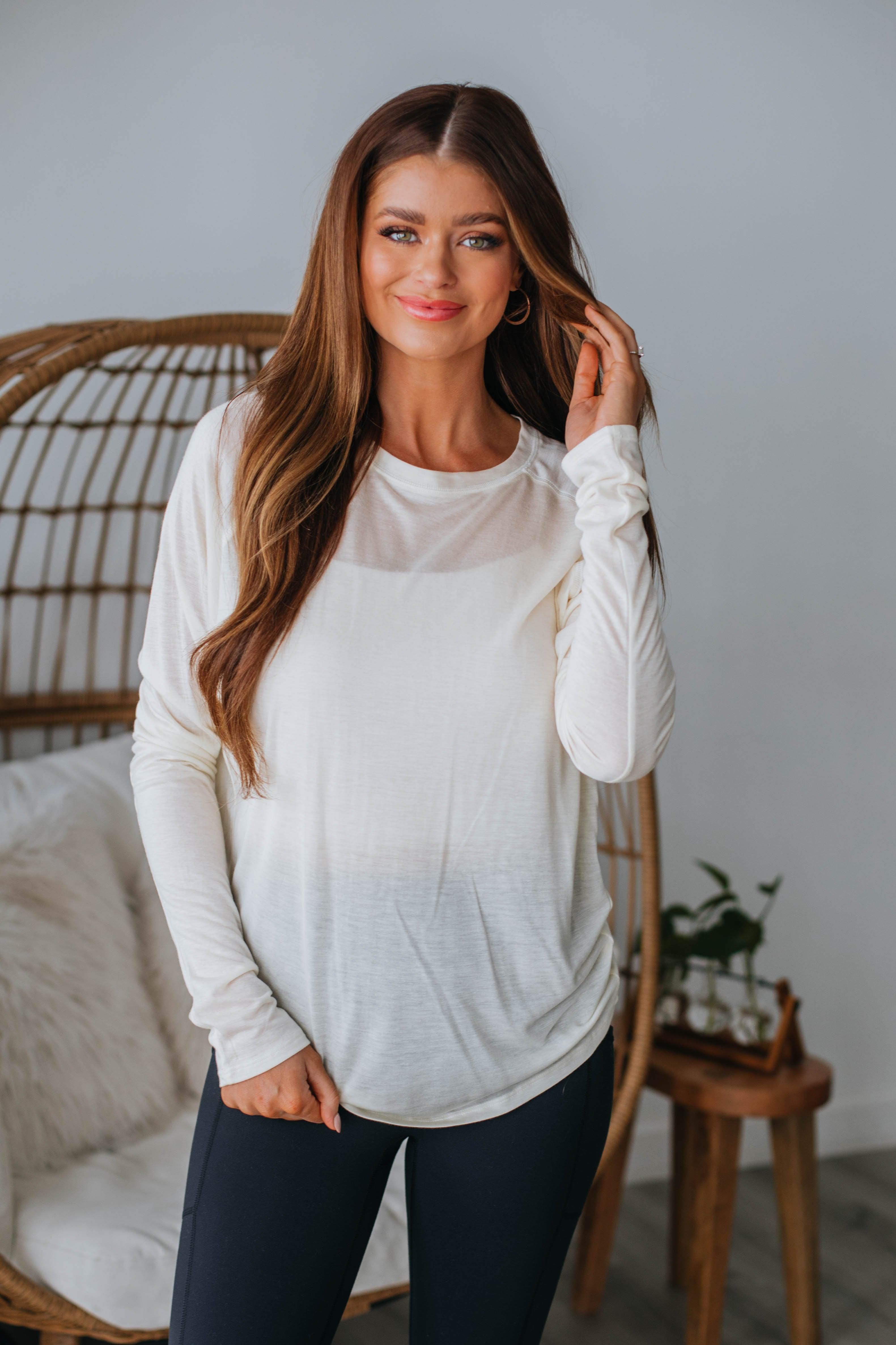 Nilo Long Sleeve Top - Cream sold by Wild Oak Boutique product image thumbnail 5