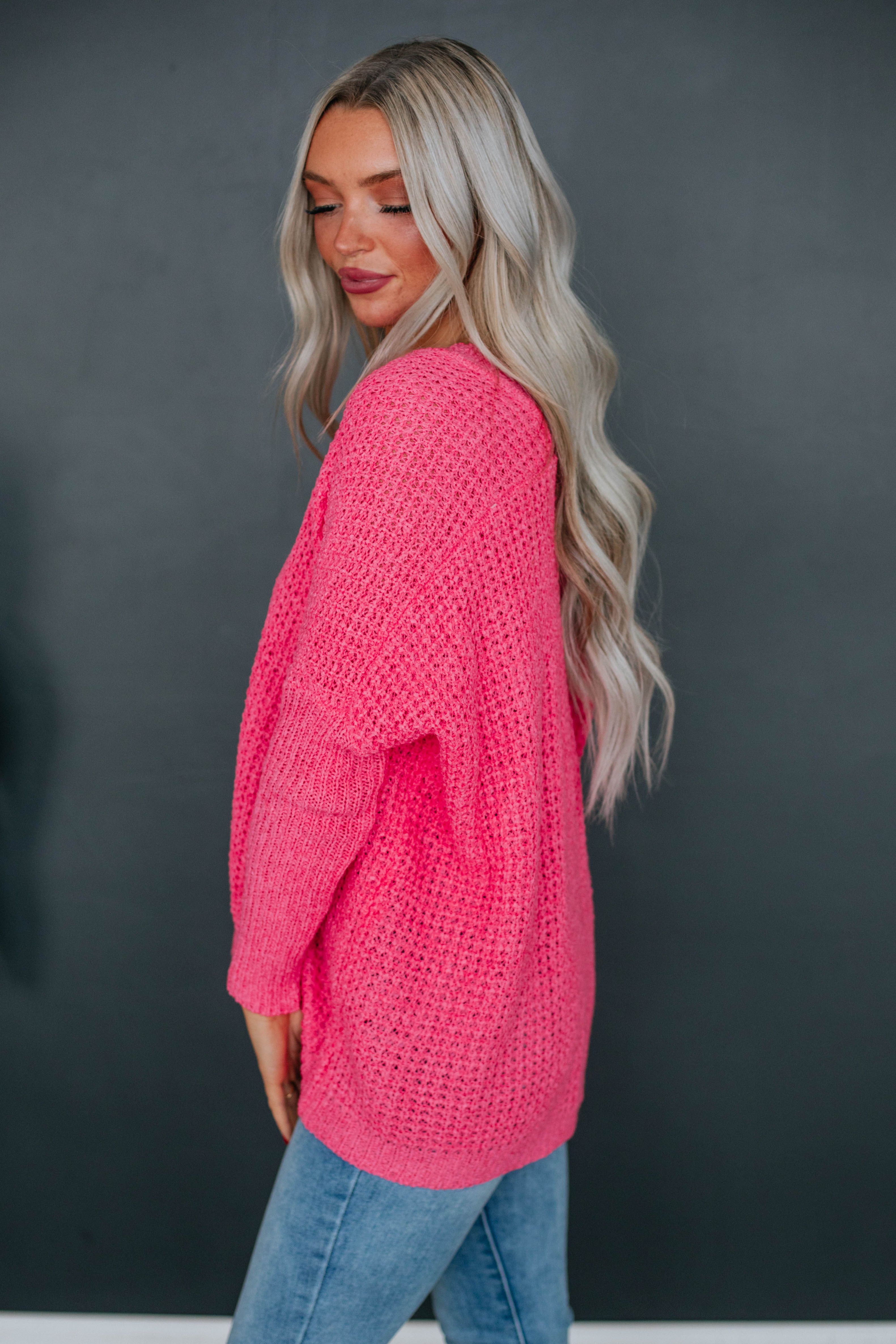 Tayten Cardigan - Bubblegum sold by Wild Oak Boutique product image thumbnail 3