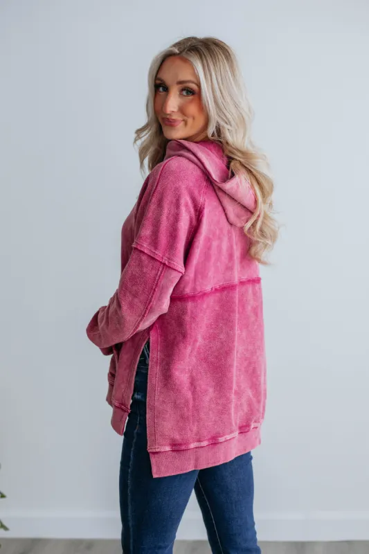Darnell Hoodie - Berry made by Wild Oak Boutique