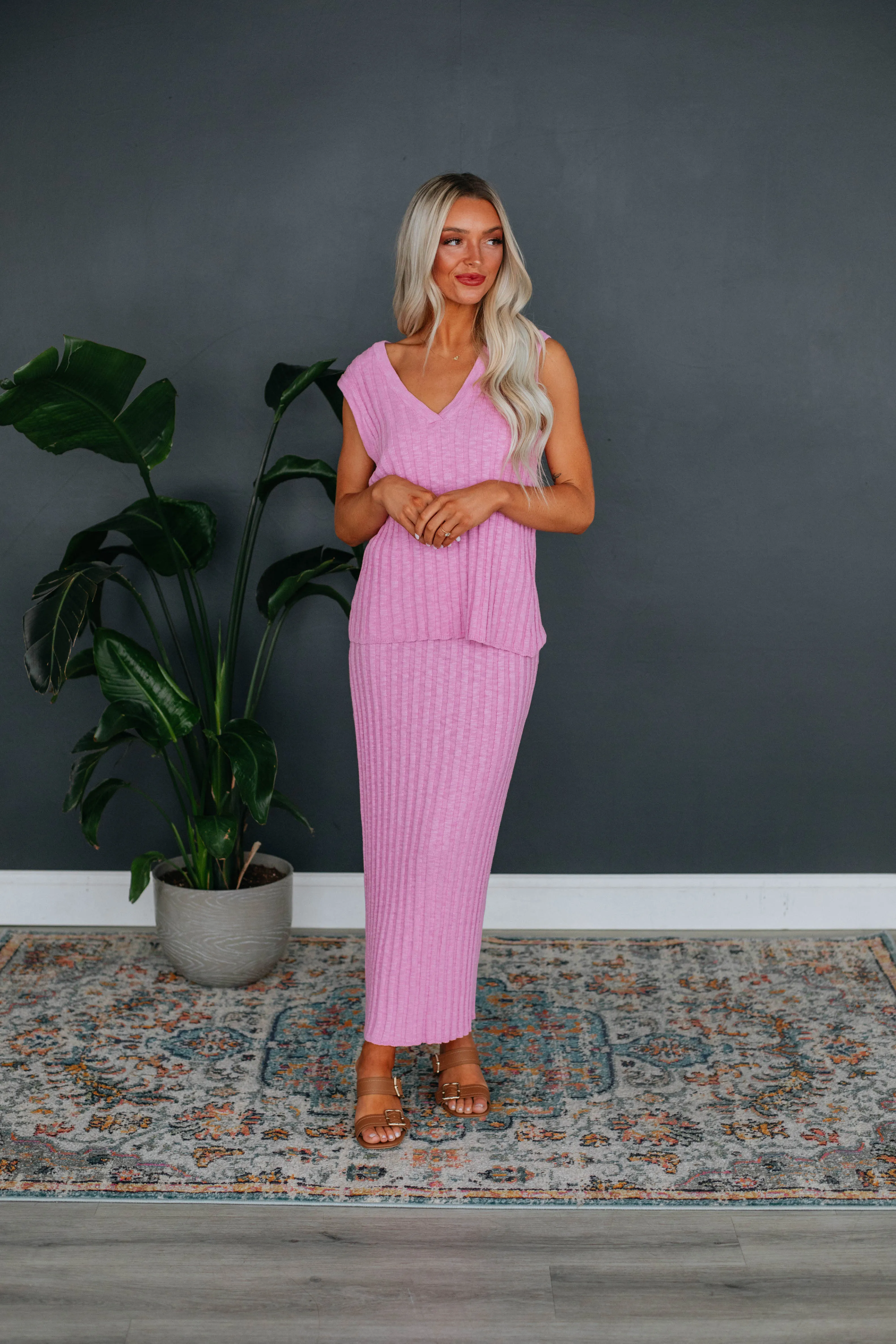 Andri Knit Skirt - Orchid sold by Wild Oak Boutique product image thumbnail 3