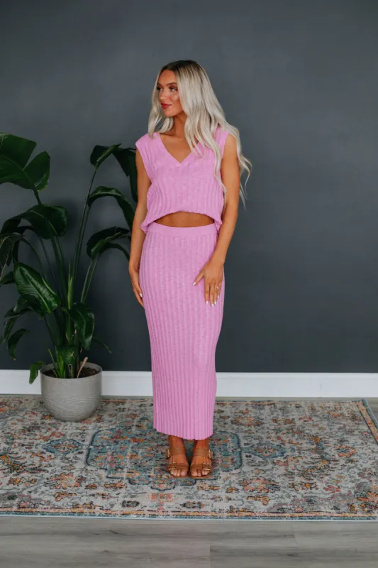 Andri Knit Skirt - Orchid sold by Wild Oak Boutique