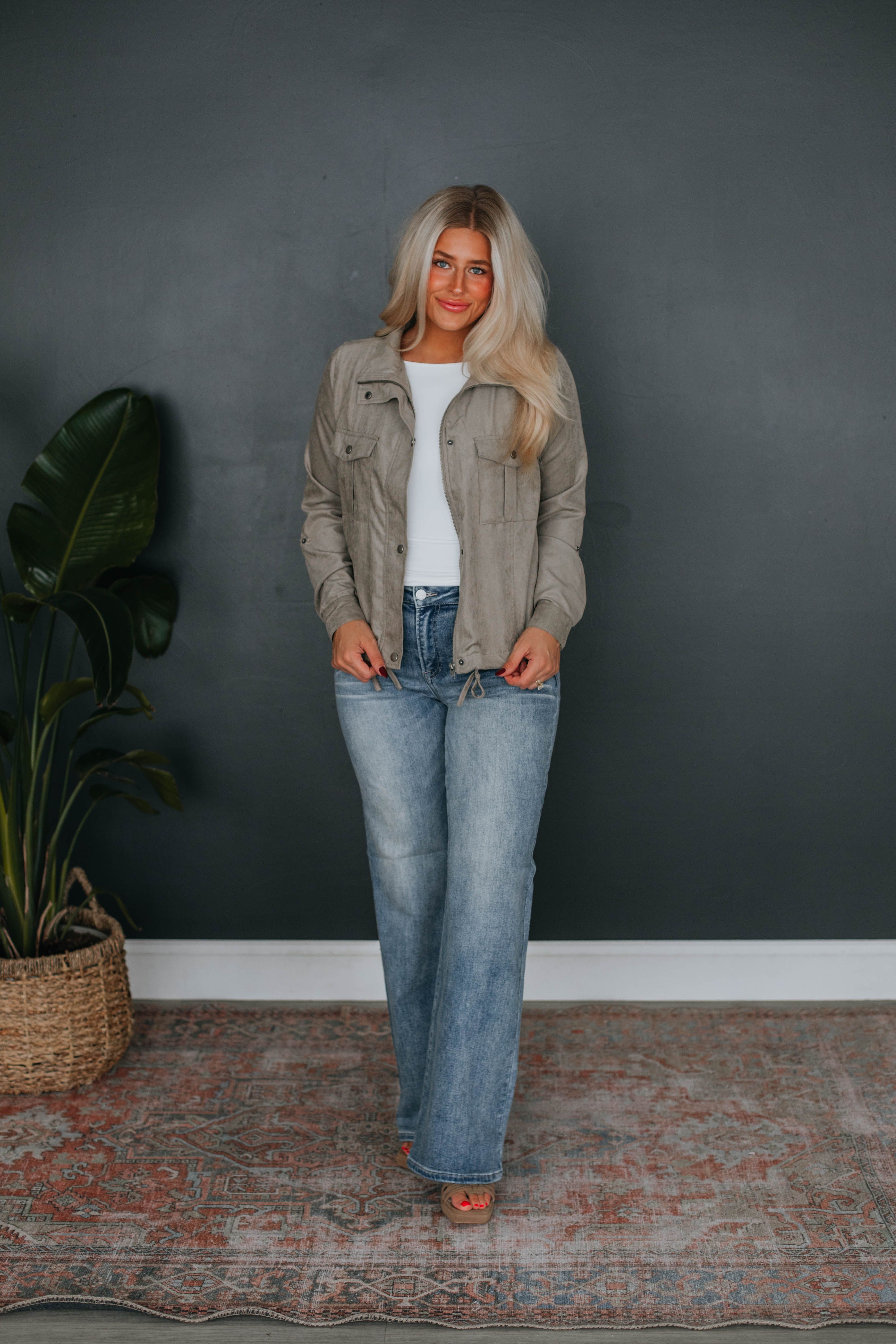 Dillon Lightweight Jacket - Mushroom sold by Wild Oak Boutique product image thumbnail 2