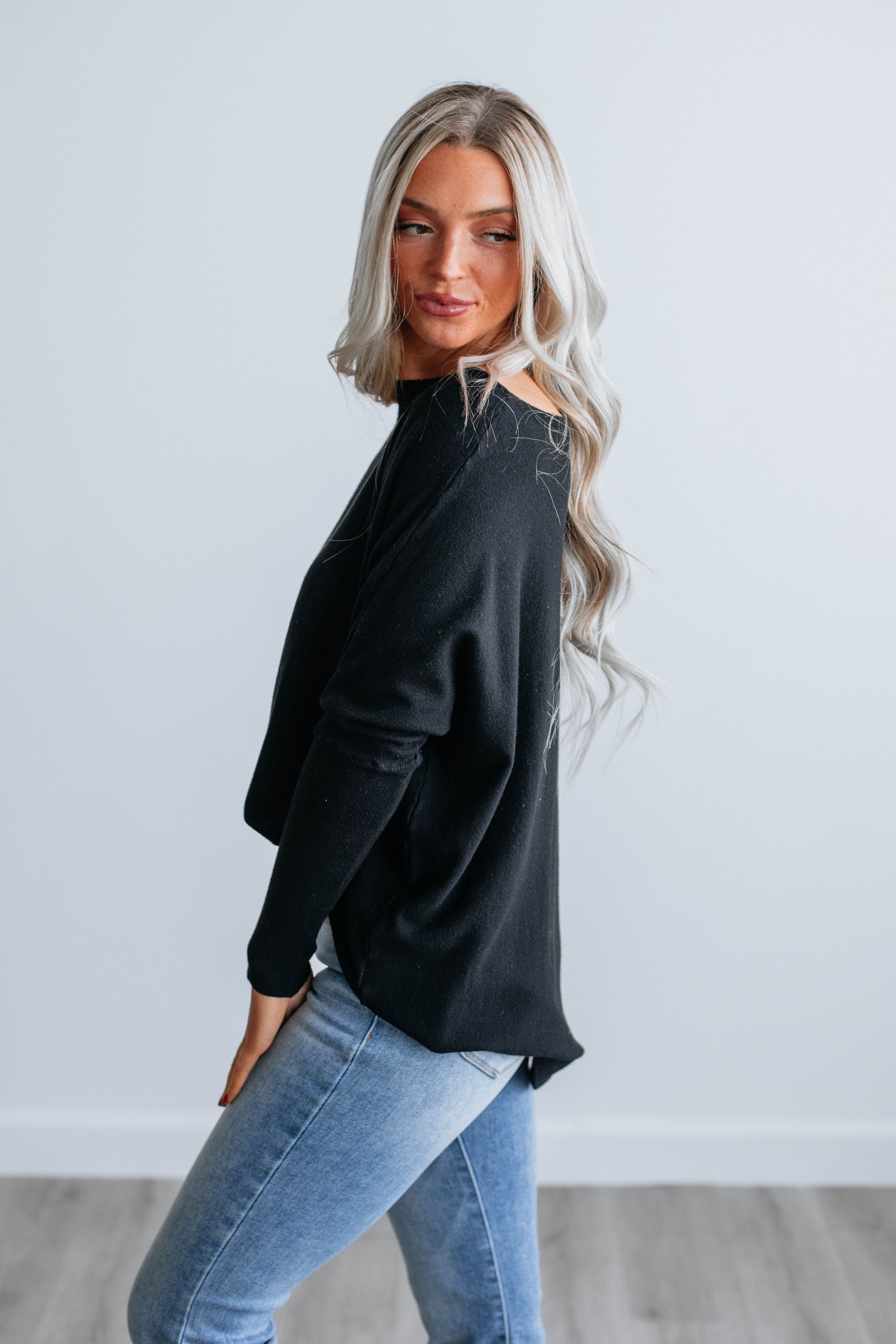 Edella Sweater - Black sold by Wild Oak Boutique product image thumbnail 5