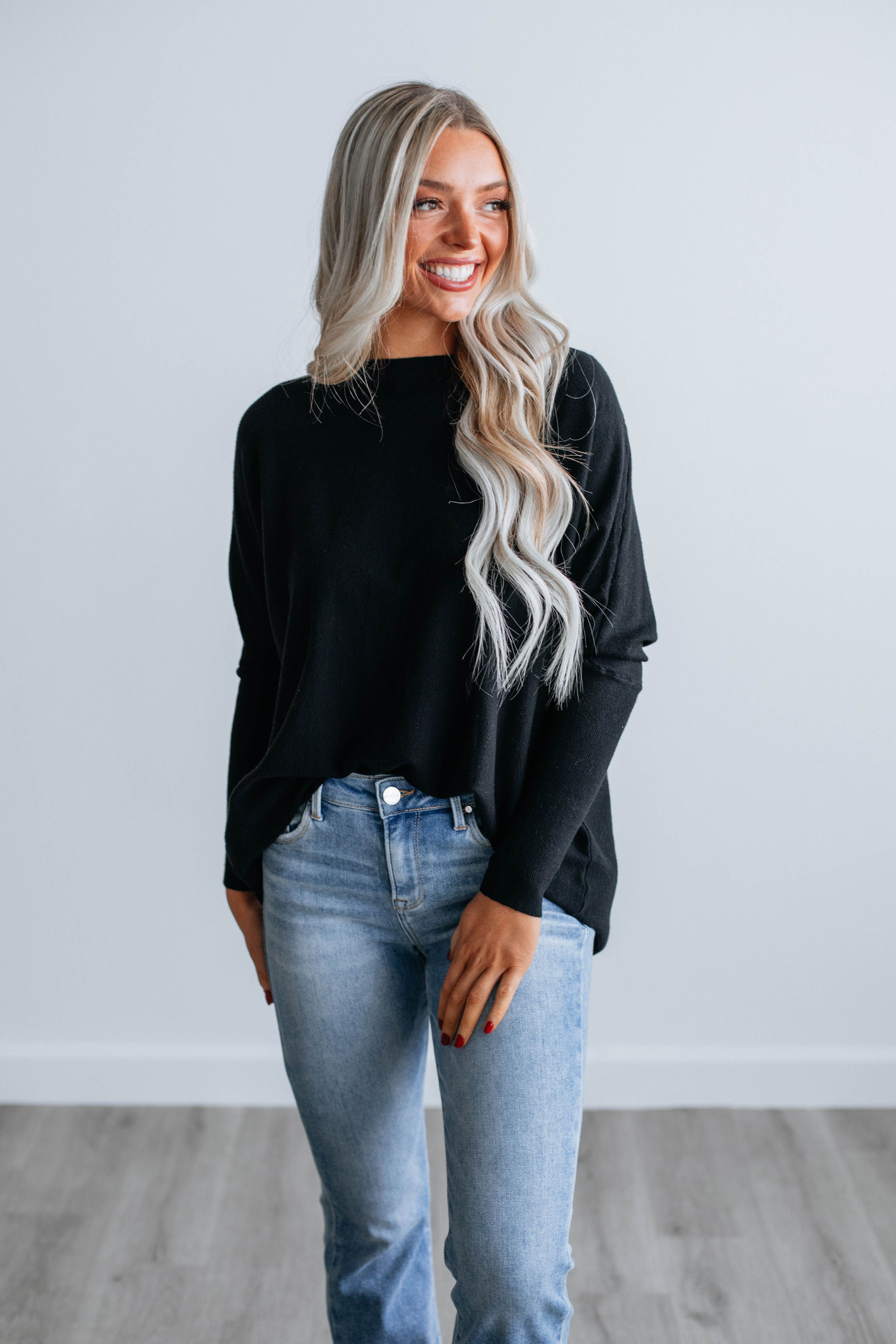 Edella Sweater - Black sold by Wild Oak Boutique product image thumbnail 4